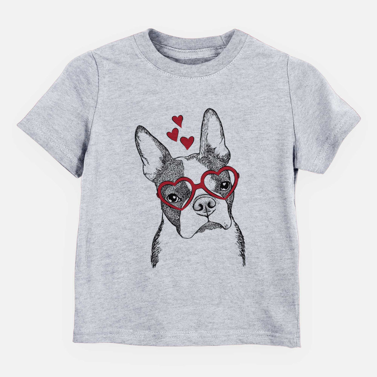 Valentine Samuel the Boston Terrier - Kids/Youth/Toddler Shirt