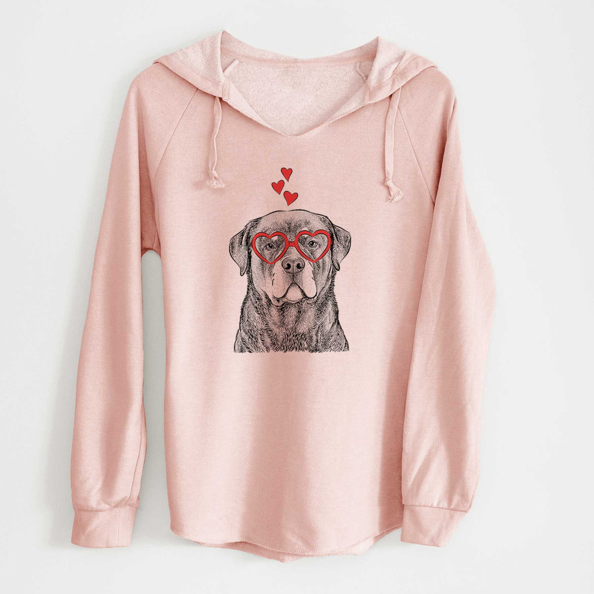 Valentine Sarge the Rottweiler - Cali Wave Hooded Sweatshirt