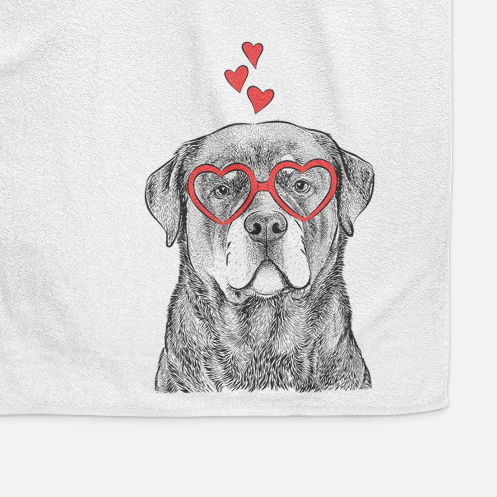 Sarge the Rottweiler Decorative Hand Towel