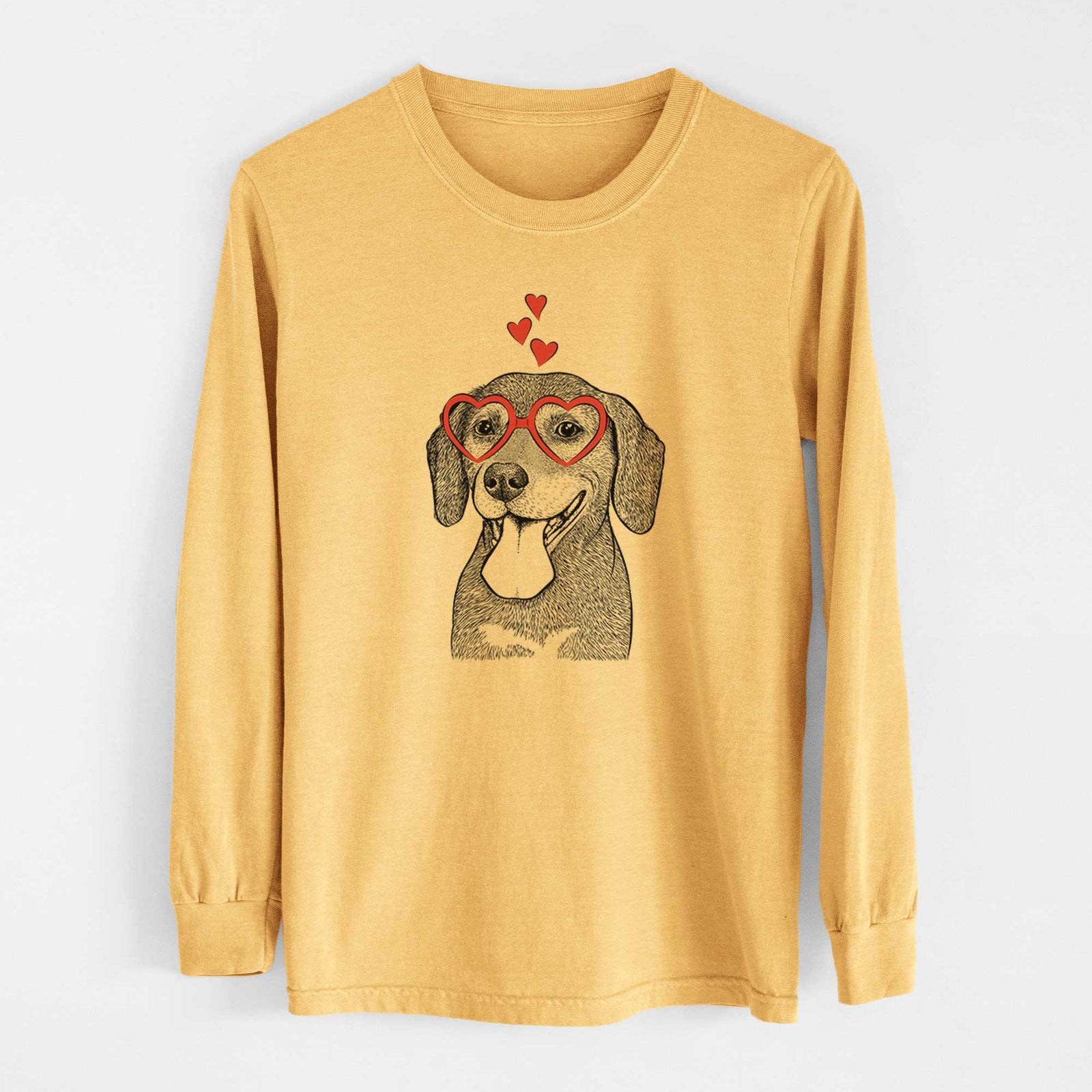 Valentine Scarlett the Beagle - Heavyweight 100% Cotton Long Sleeve