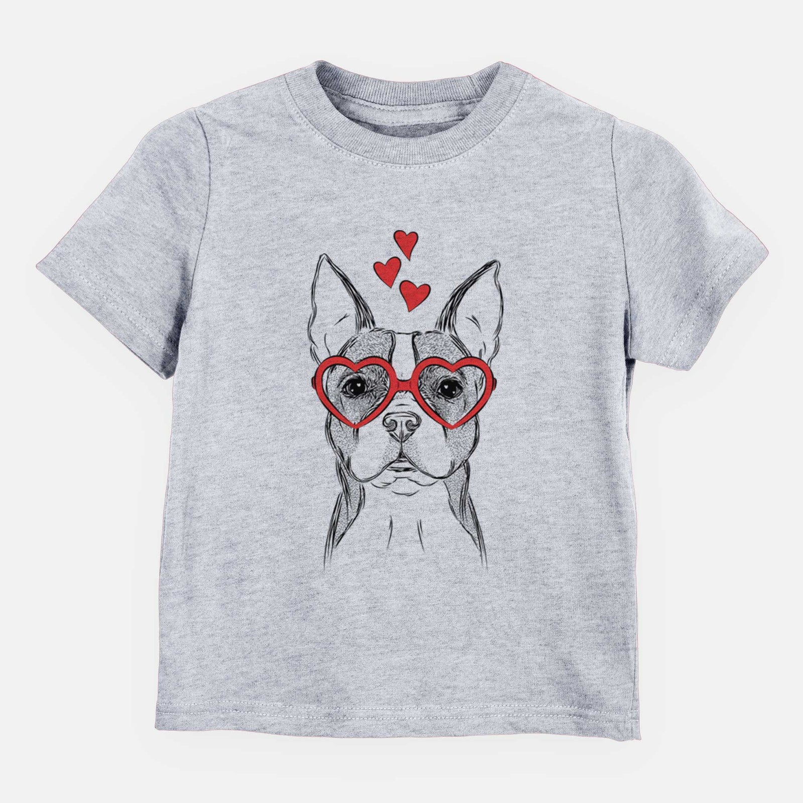 Valentine Scout the Boston Terrier - Kids/Youth/Toddler Shirt