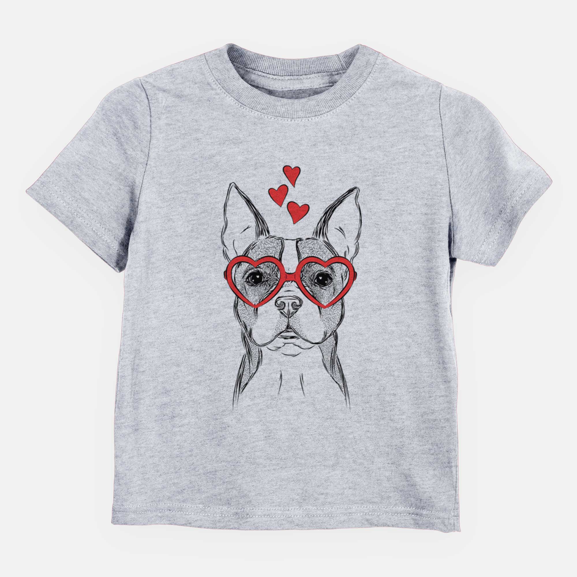 Valentine Scout the Boston Terrier - Kids/Youth/Toddler Shirt