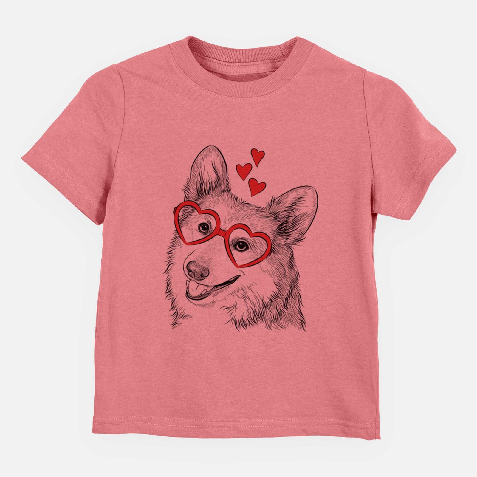 Valentine Scout the Pembroke Welsh Corgi - Kids/Youth/Toddler Shirt