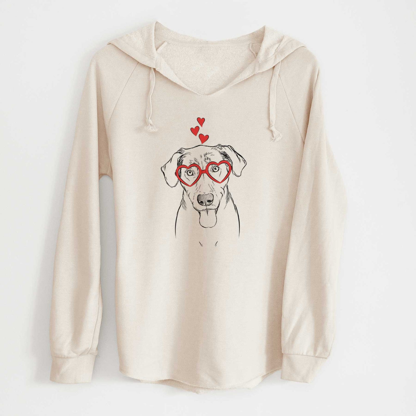 Valentine Scout Marie the Chocolate Lab - Cali Wave Hooded Sweatshirt