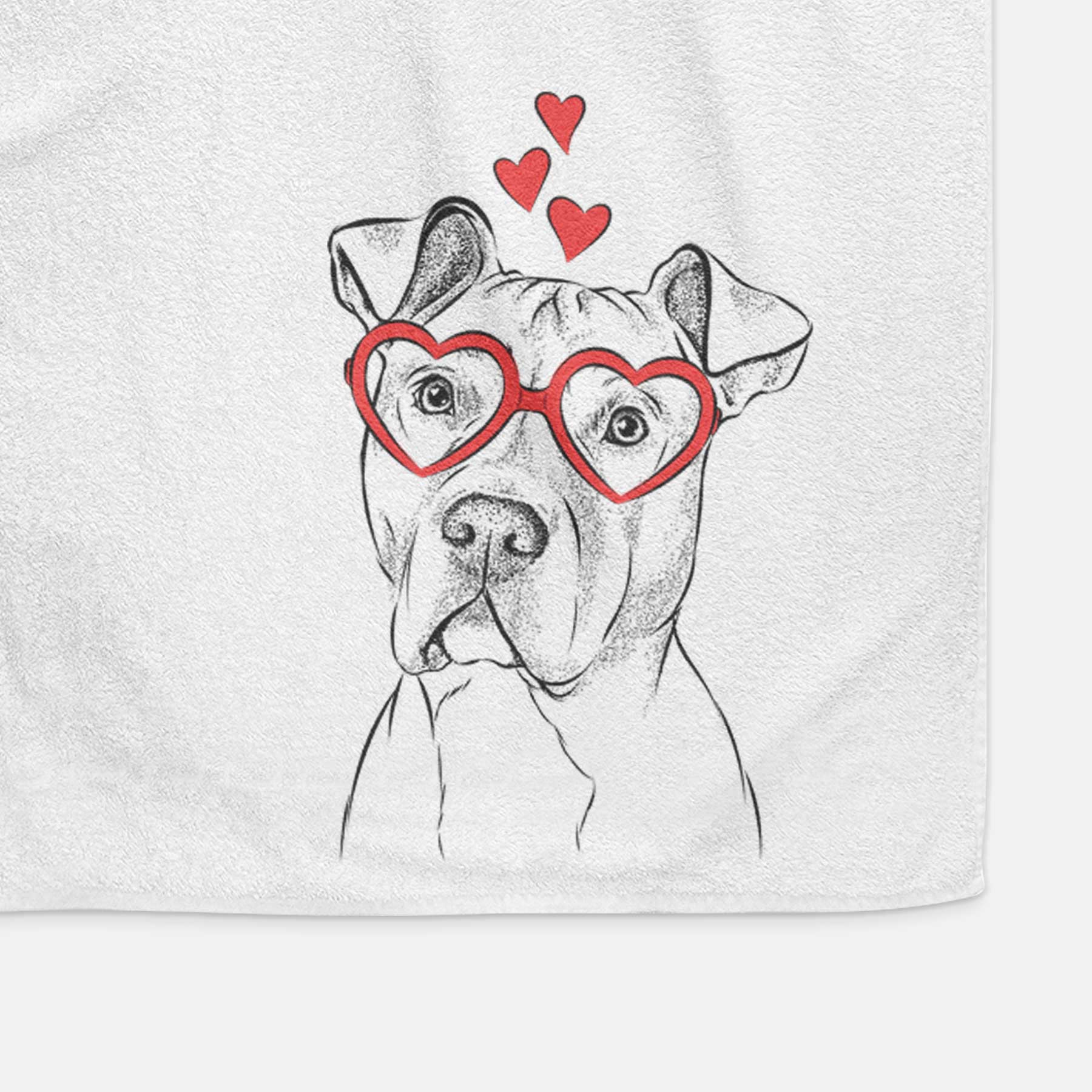 Scraps the American Staffordshire Mix Decorative Hand Towel