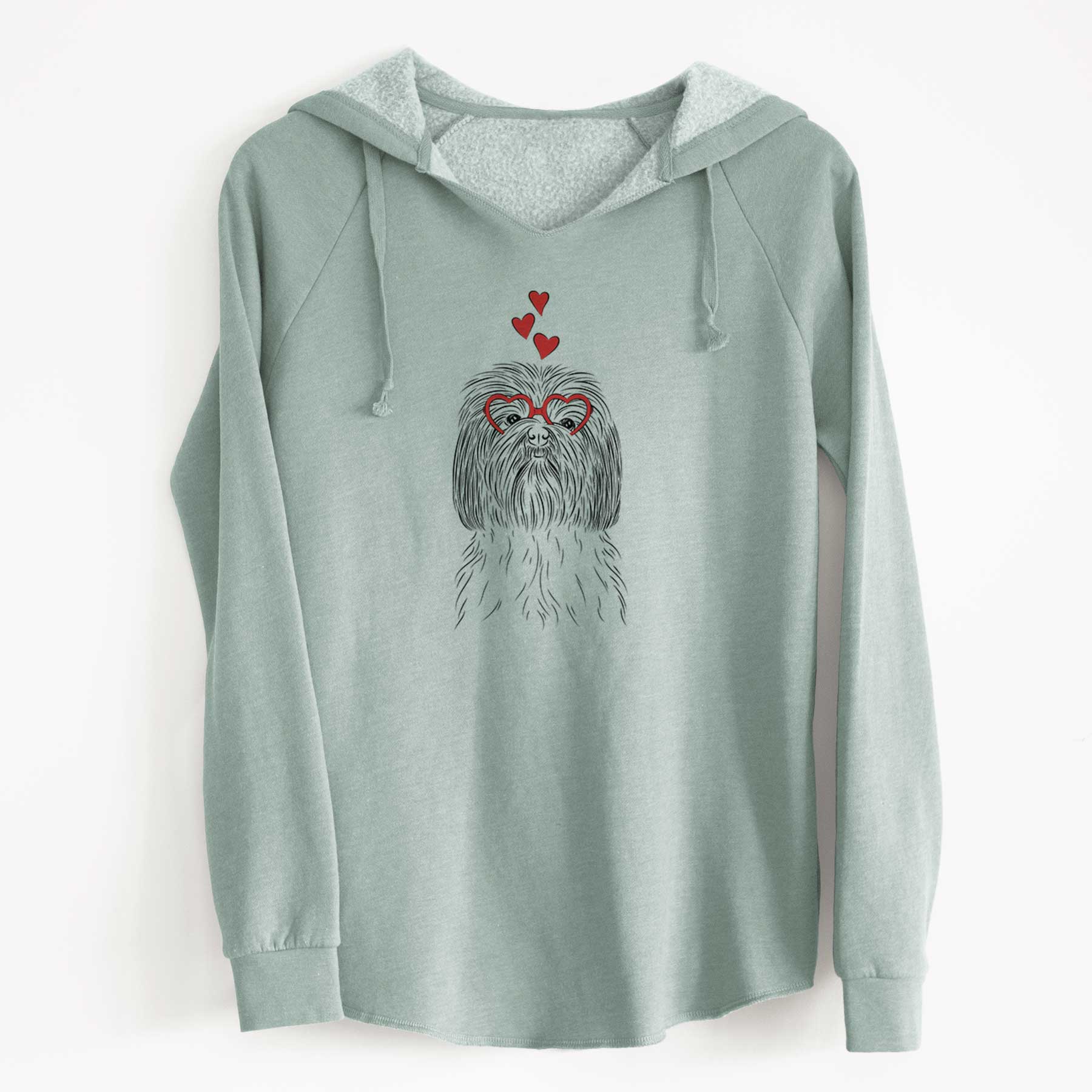 Valentine Scully the Shih Tzu - Cali Wave Hooded Sweatshirt