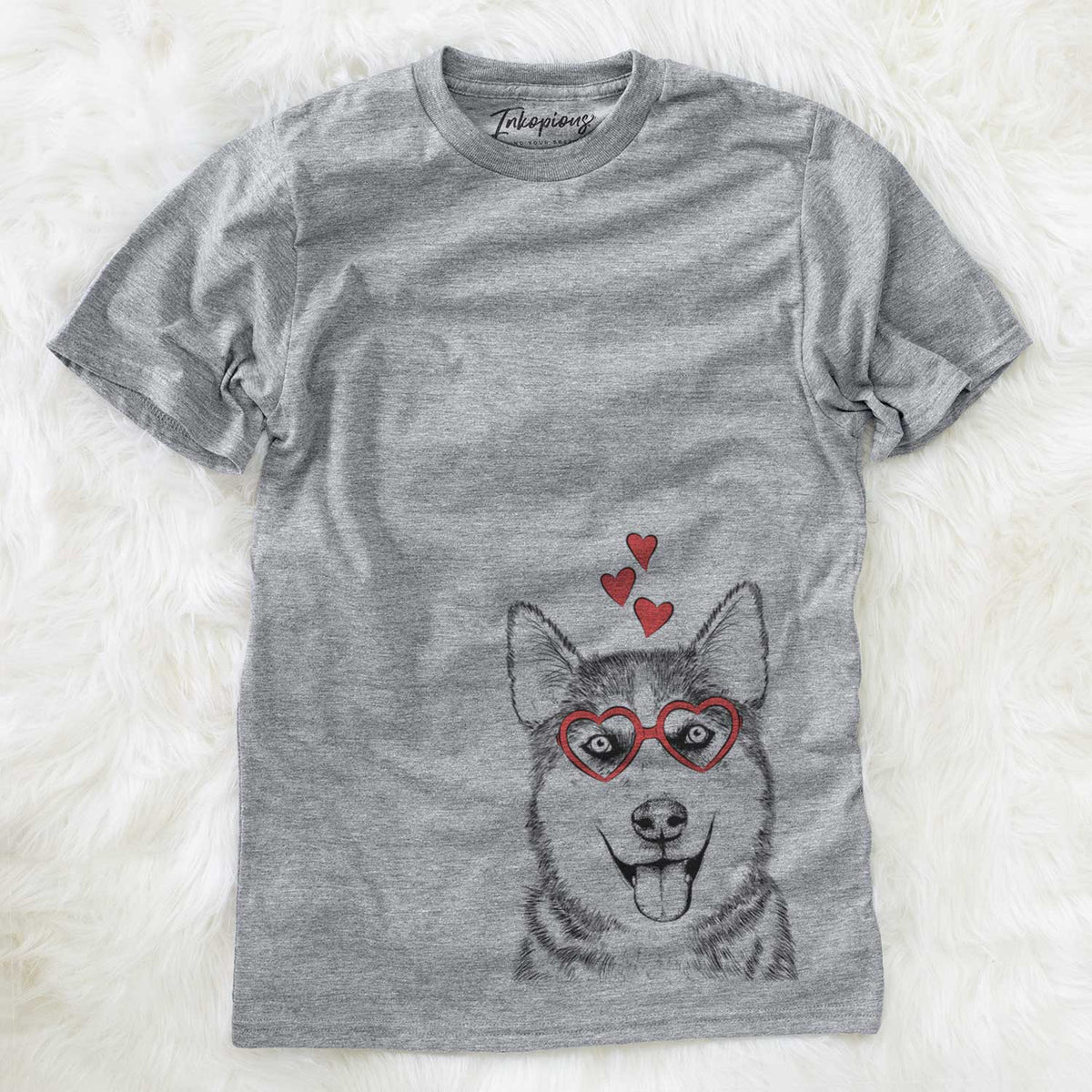 Valentine Sesi the Siberian Husky - Unisex Crewneck