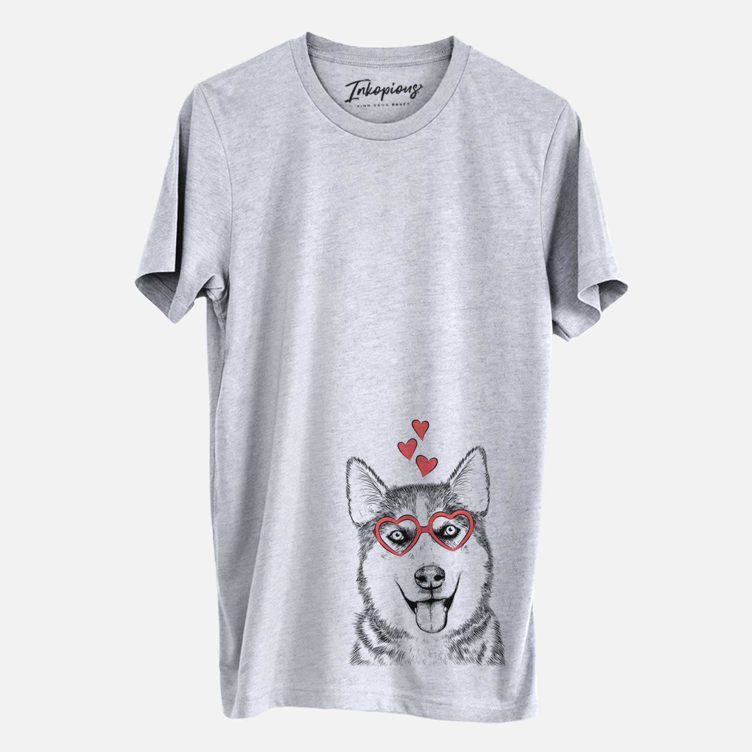 Valentine Sesi the Siberian Husky - Unisex Crewneck