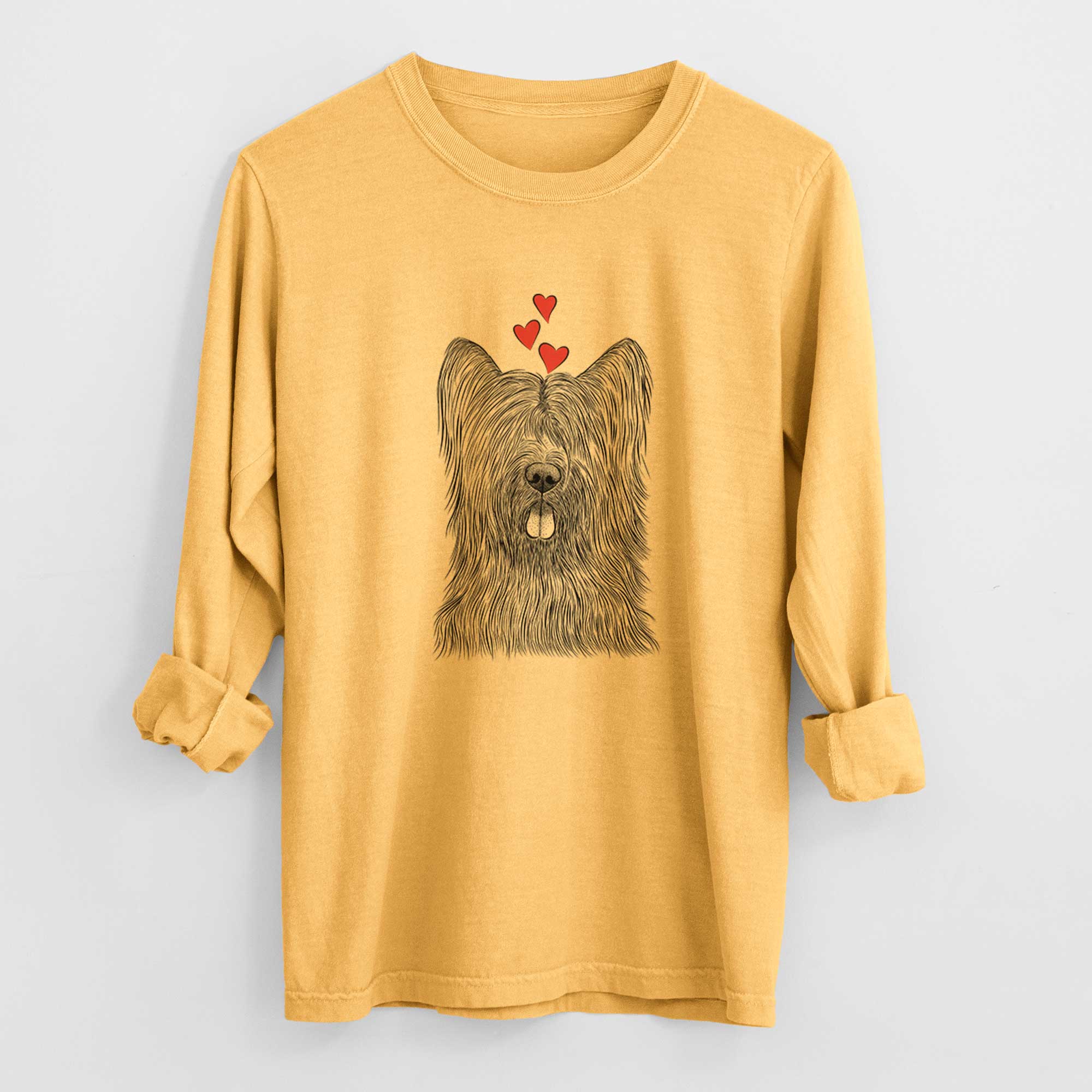 Valentine Shay the Briard - Heavyweight 100% Cotton Long Sleeve