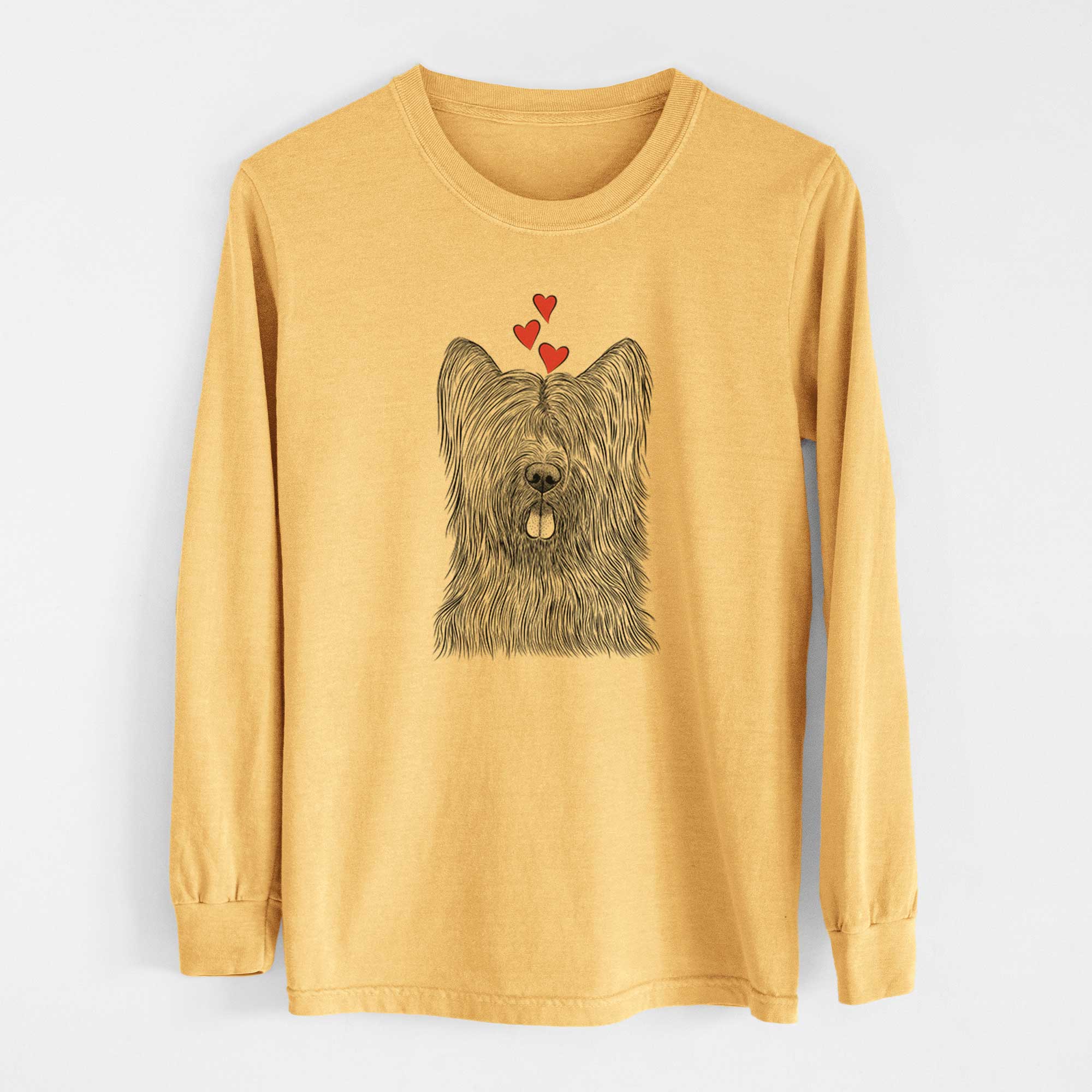 Valentine Shay the Briard - Heavyweight 100% Cotton Long Sleeve