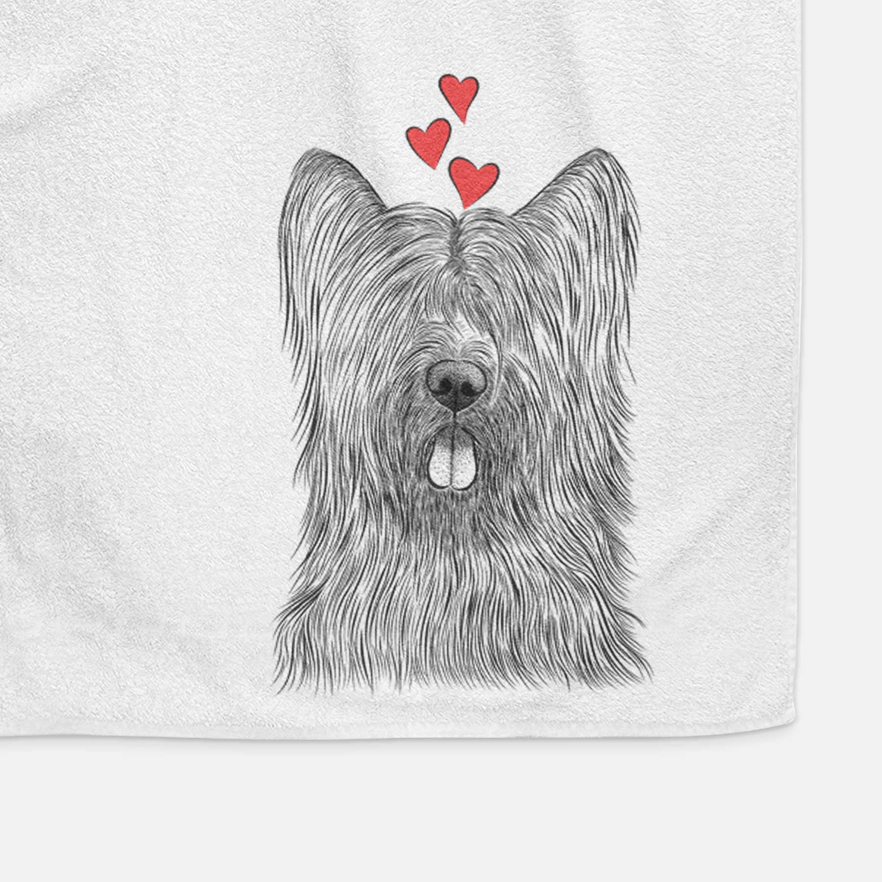 Shay the Briard Decorative Hand Towel