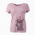 Valentine Shelby the Doberman Pinscher - Women's V-neck Shirt