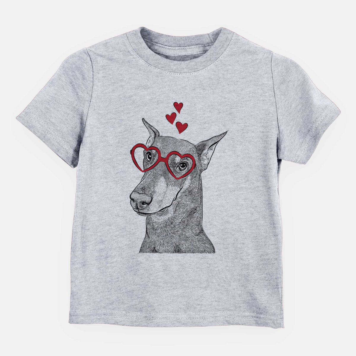 Valentine Shelby the Doberman Pinscher - Kids/Youth/Toddler Shirt