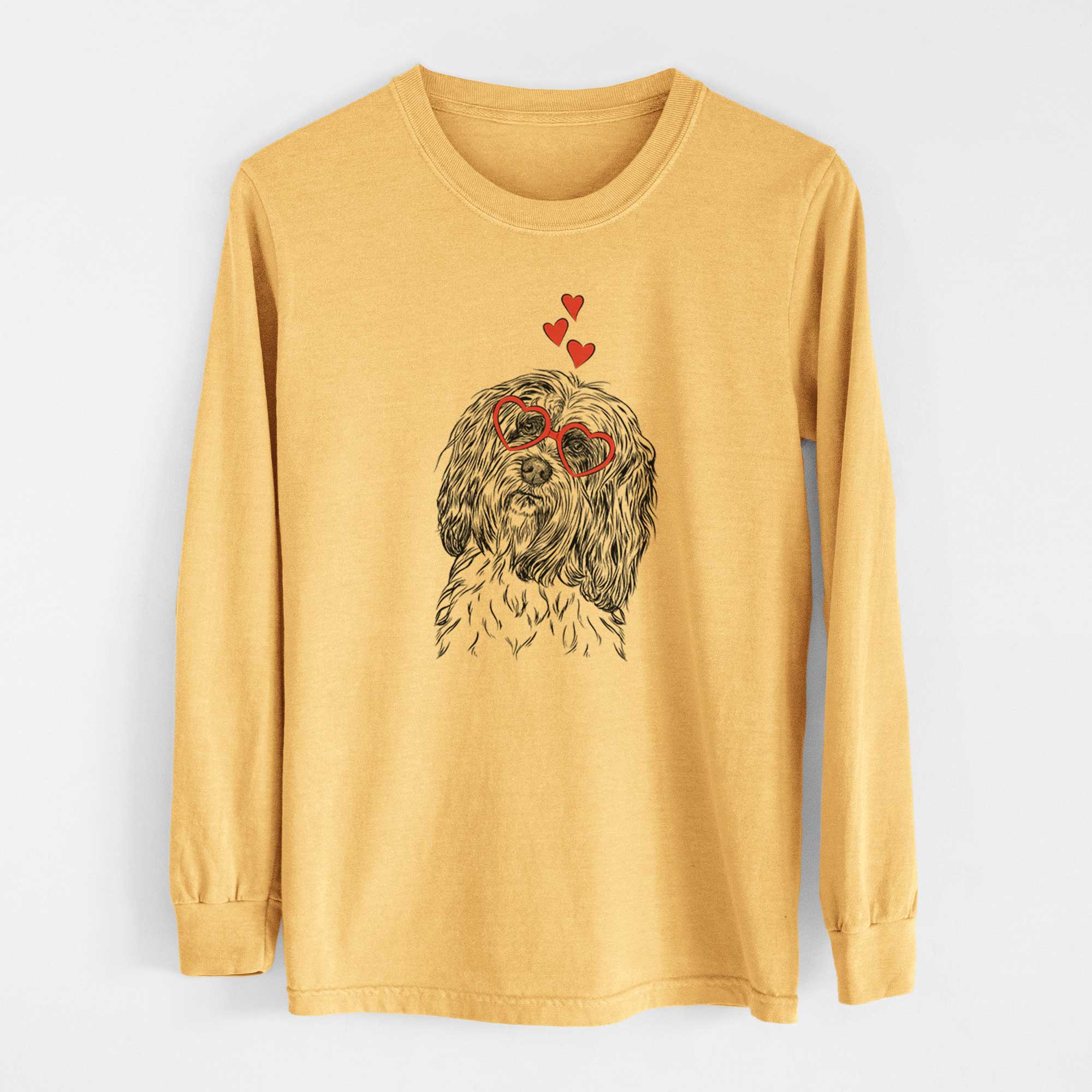 Valentine Shenpa the Tibetan Terrier - Heavyweight 100% Cotton Long Sleeve