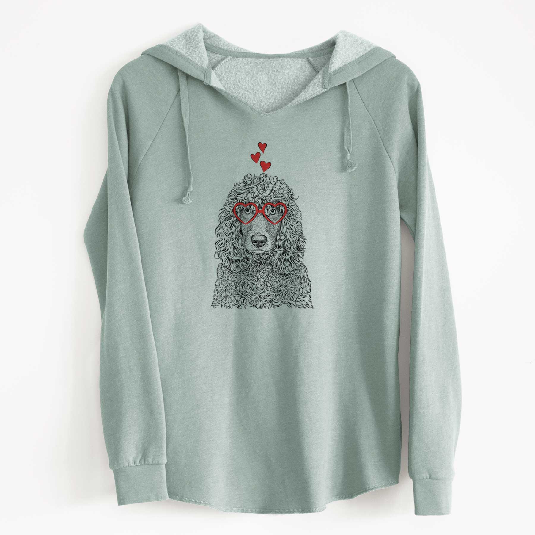 Valentine Shilo the Irish Water Spaniel - Cali Wave Hooded Sweatshirt