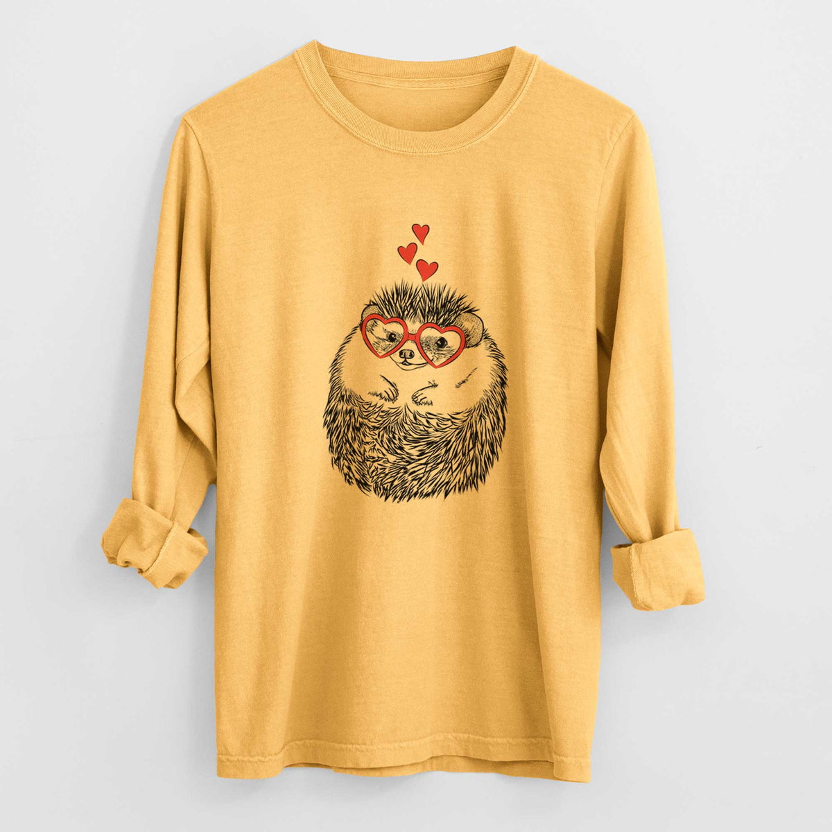 Valentine Sid the Hedgehog - Heavyweight 100% Cotton Long Sleeve