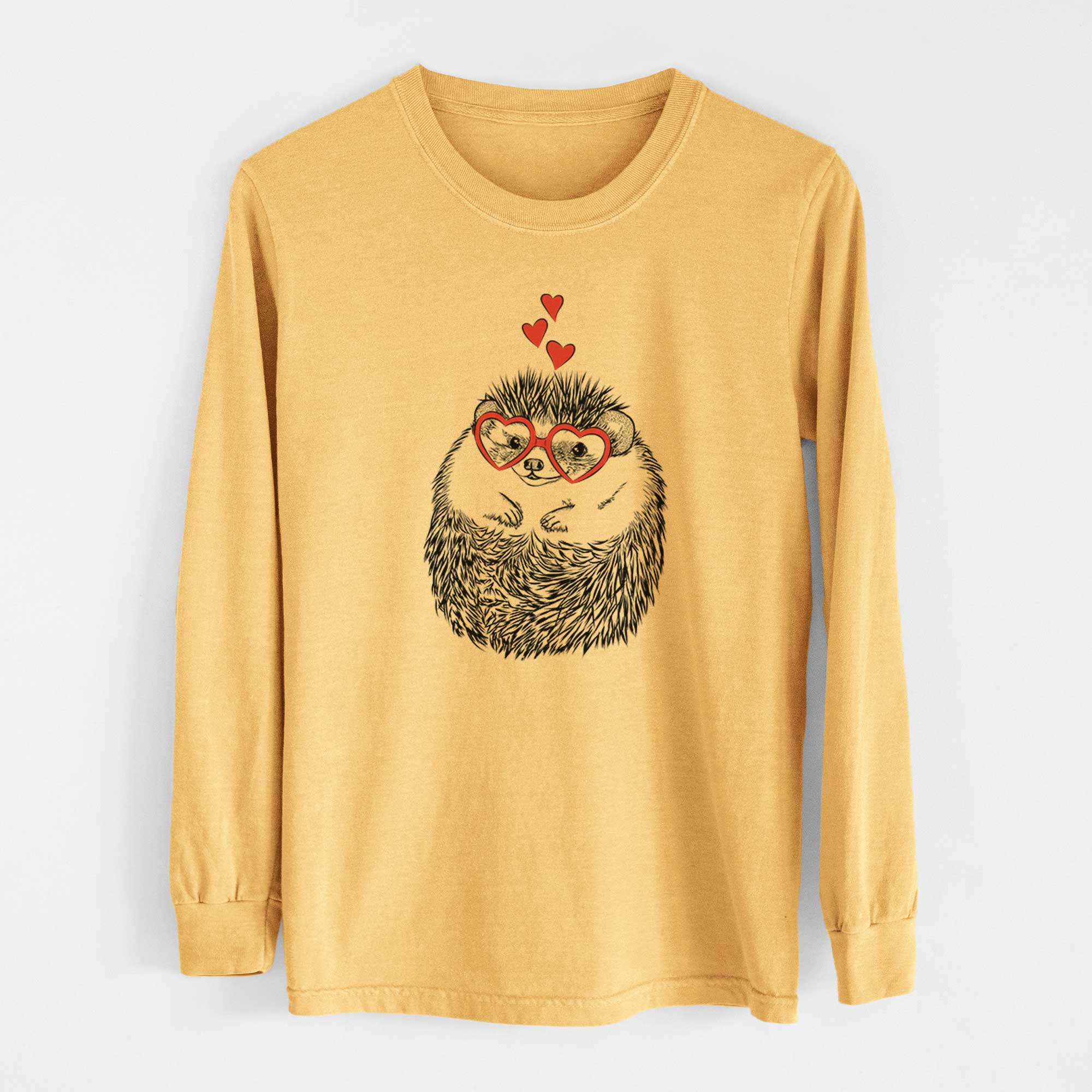 Valentine Sid the Hedgehog - Heavyweight 100% Cotton Long Sleeve