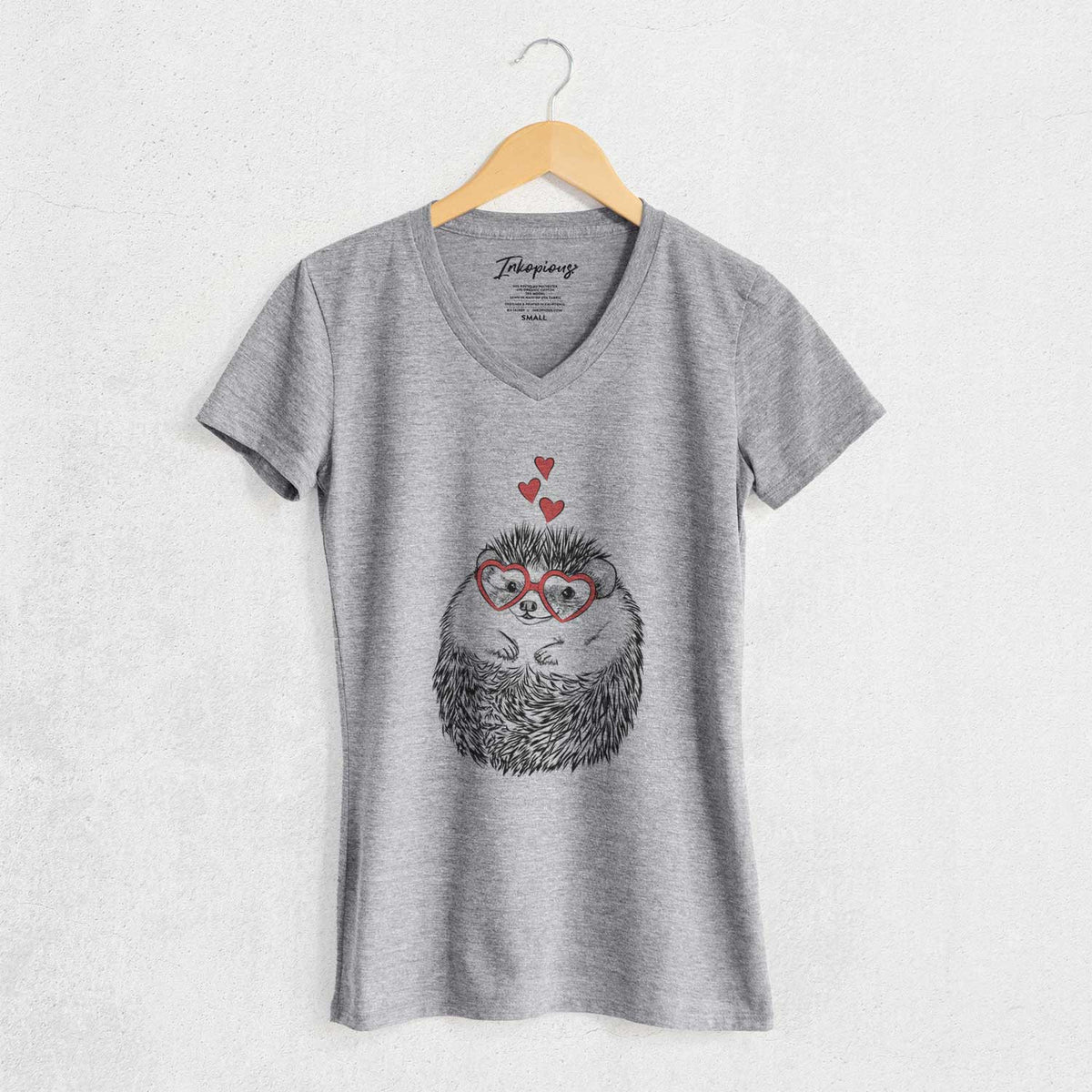 Valentine Sid the Hedgehog - Women's V-neck Shirt