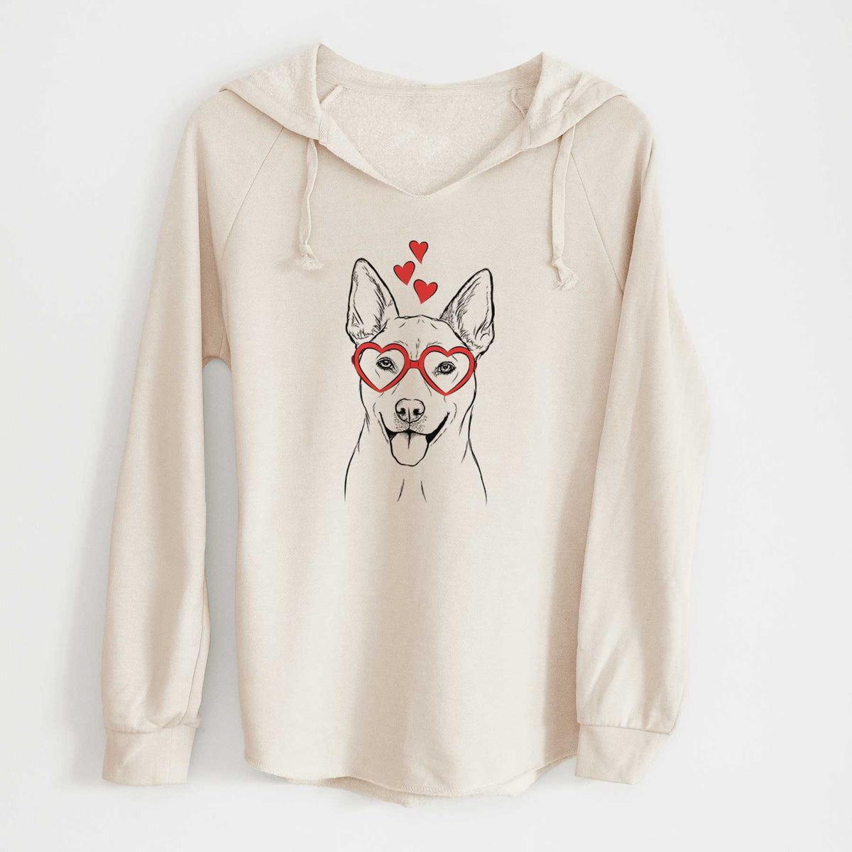 Valentine Silly Lilly the Mixed Breed - Cali Wave Hooded Sweatshirt
