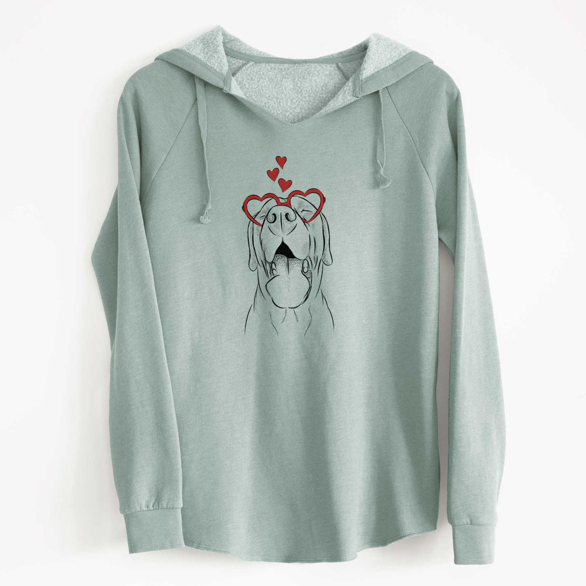 Valentine Silly Lilly the Labrador Retriever - Cali Wave Hooded Sweatshirt