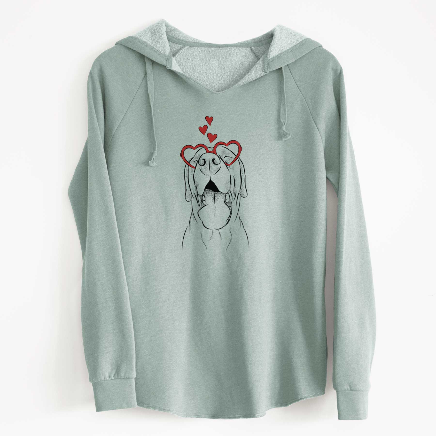 Valentine Silly Lilly the Labrador Retriever - Cali Wave Hooded Sweatshirt