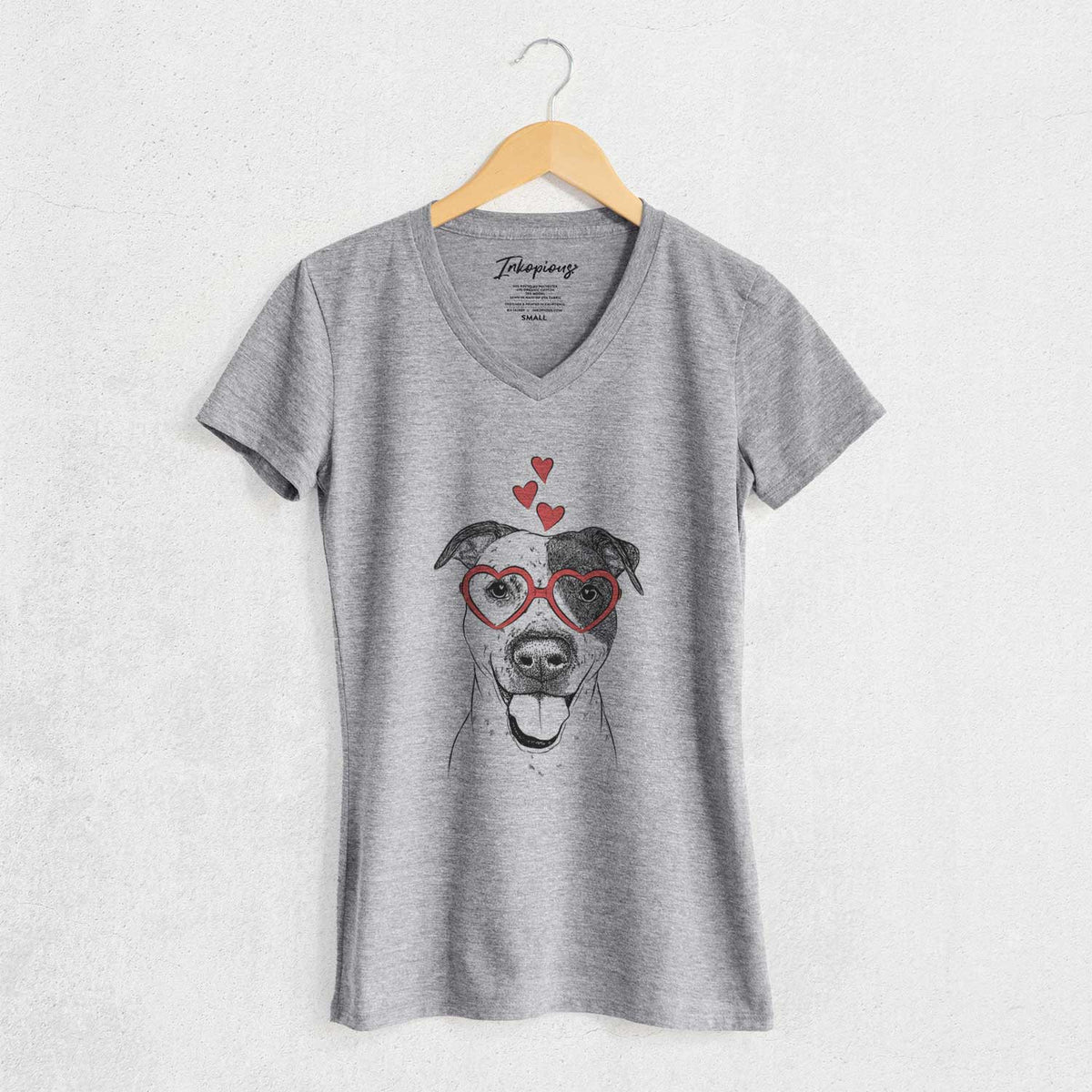 Valentine Simon the Mixed Breed - Women's V-neck Shirt