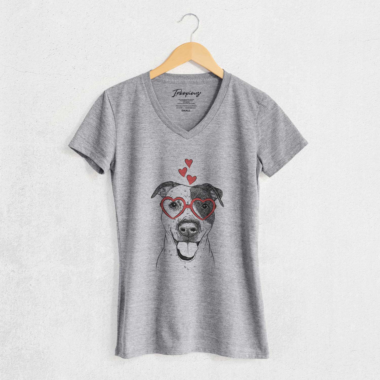 Valentine Simon the Mixed Breed - Women's V-neck Shirt