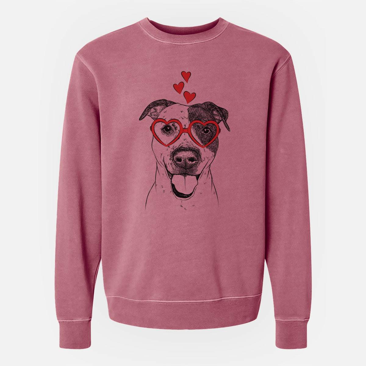 Valentine Simon the Mixed Breed - Unisex Pigment Dyed Crew Sweatshirt