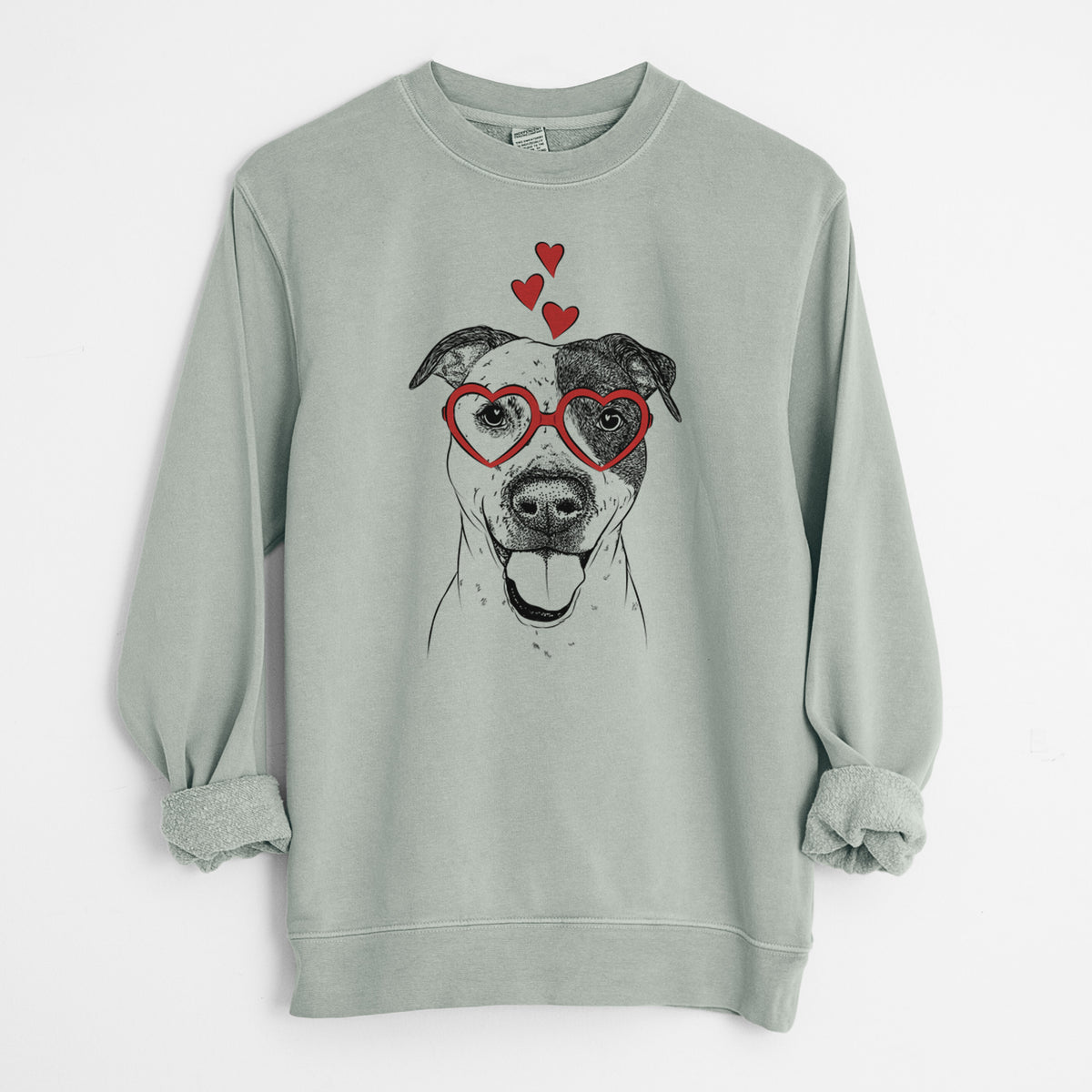 Valentine Simon the Mixed Breed - Unisex Pigment Dyed Crew Sweatshirt