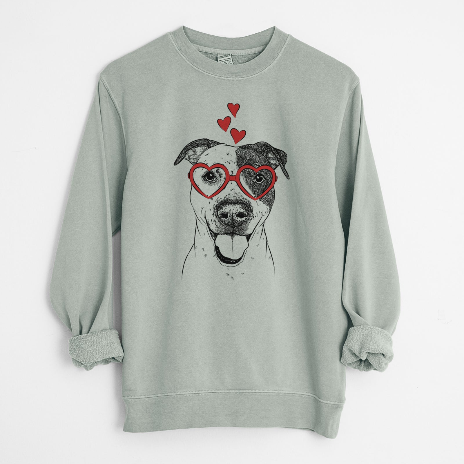 Valentine Simon the Mixed Breed - Unisex Pigment Dyed Crew Sweatshirt