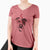 Valentine Simon the Mixed Breed - Women's V-neck Shirt