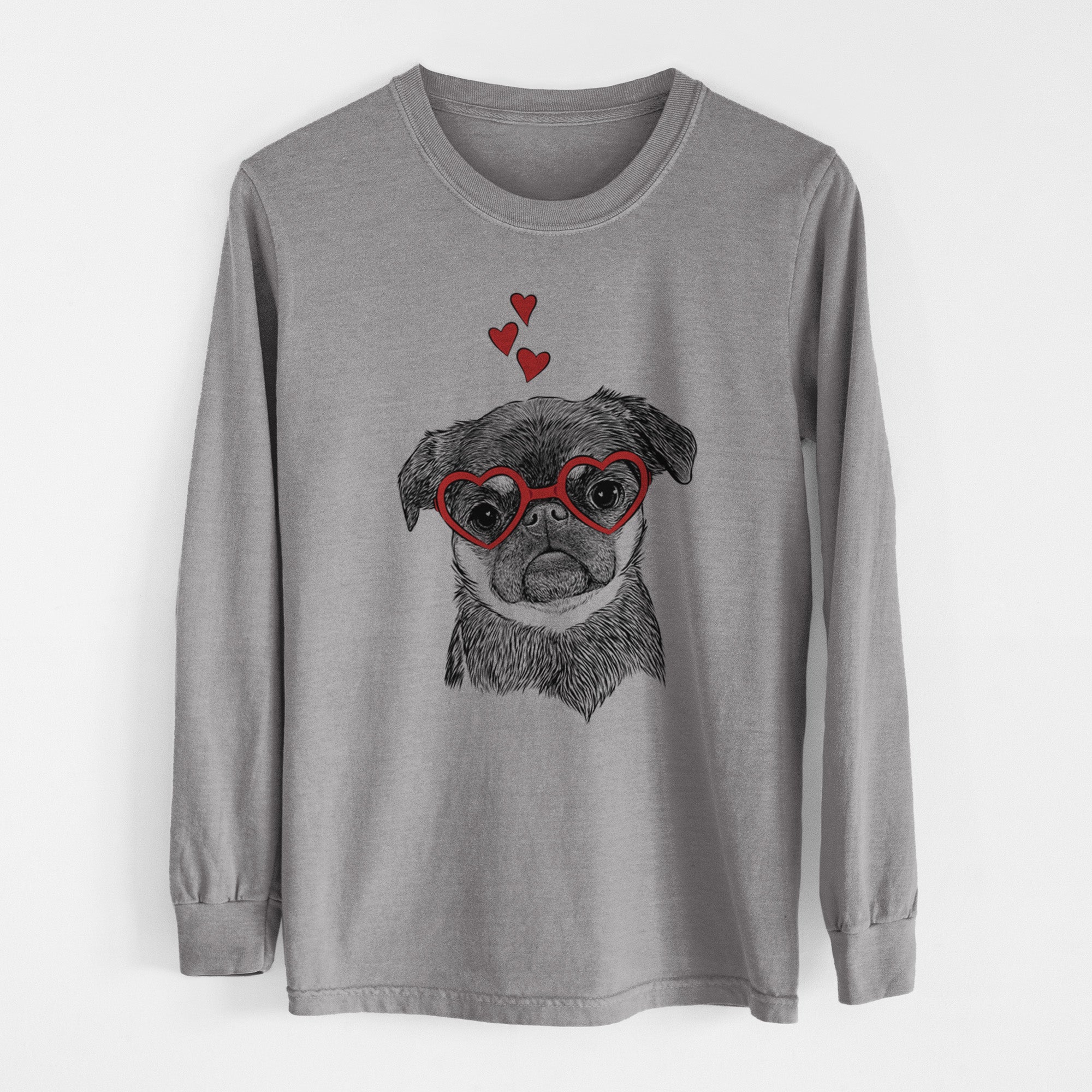 Valentine Simone the Brussels Griffon - Heavyweight 100% Cotton Long Sleeve