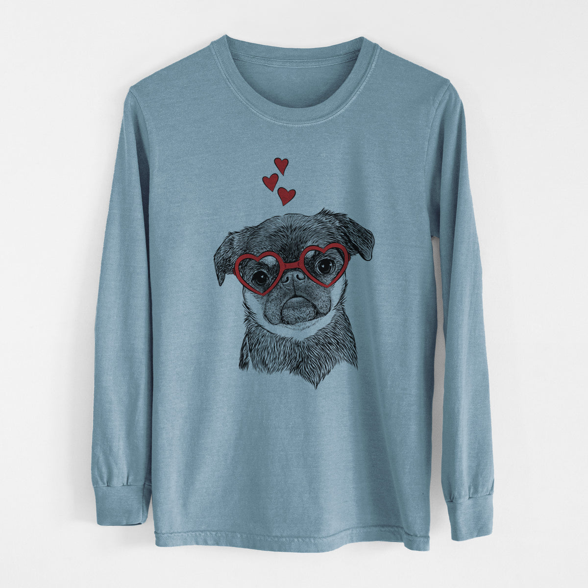 Valentine Simone the Brussels Griffon - Heavyweight 100% Cotton Long Sleeve