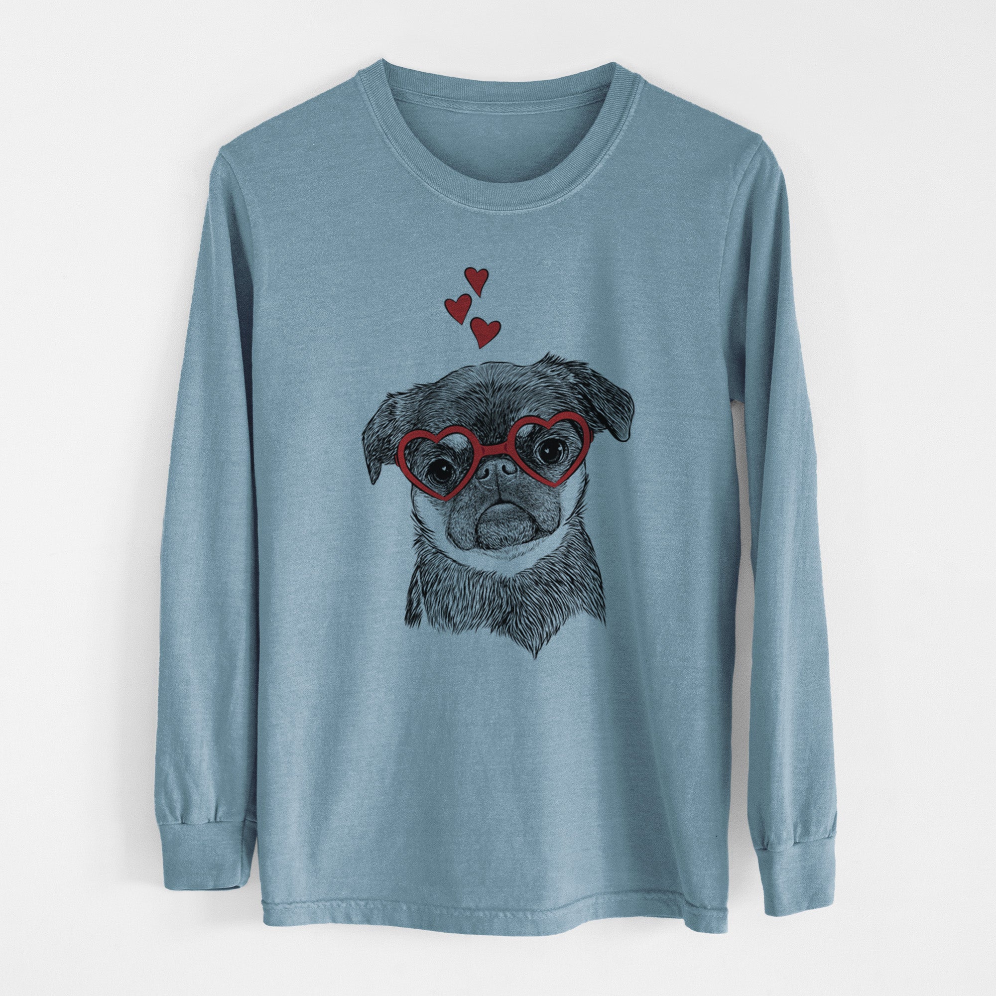 Valentine Simone the Brussels Griffon - Heavyweight 100% Cotton Long Sleeve