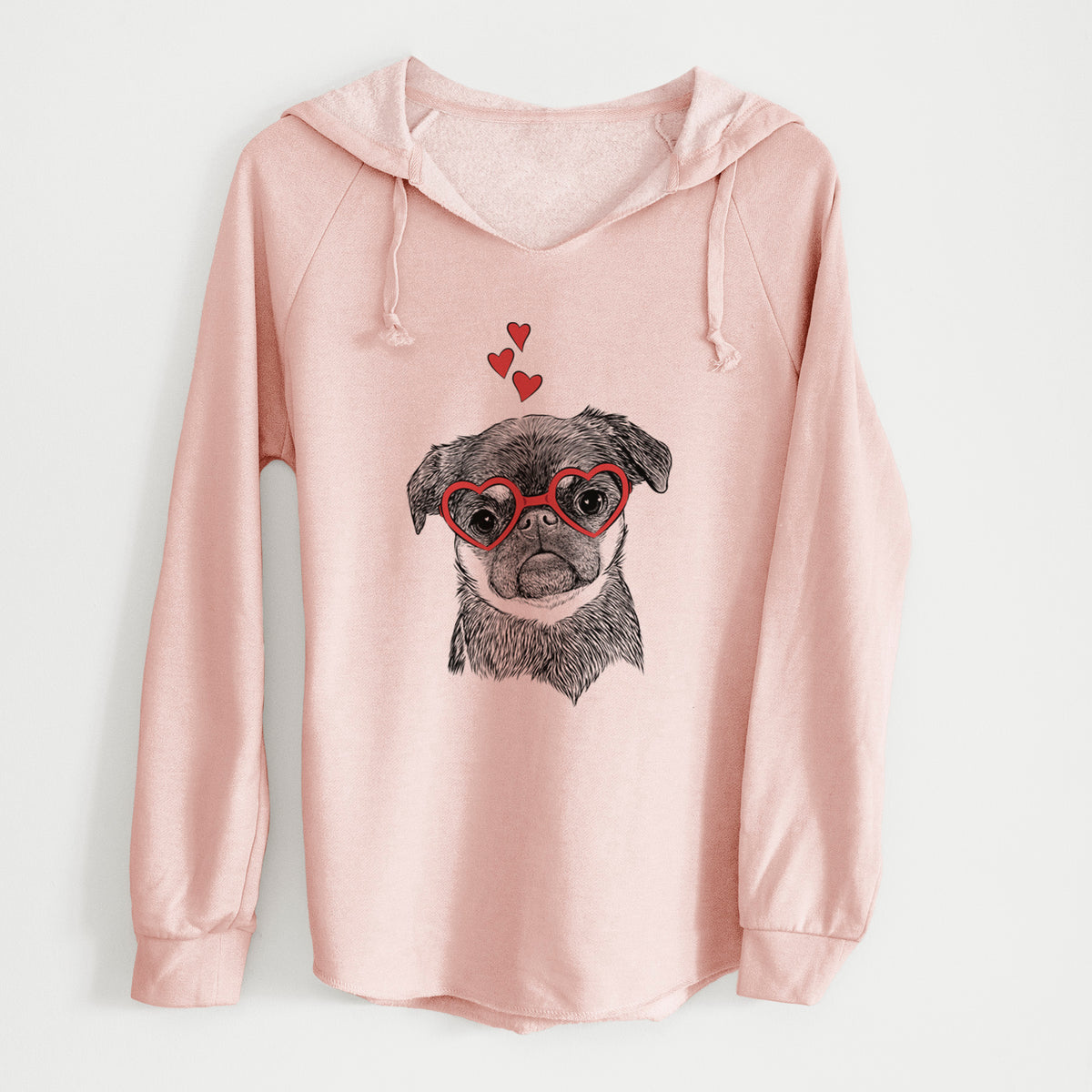 Valentine Simone the Brussels Griffon - Cali Wave Hooded Sweatshirt