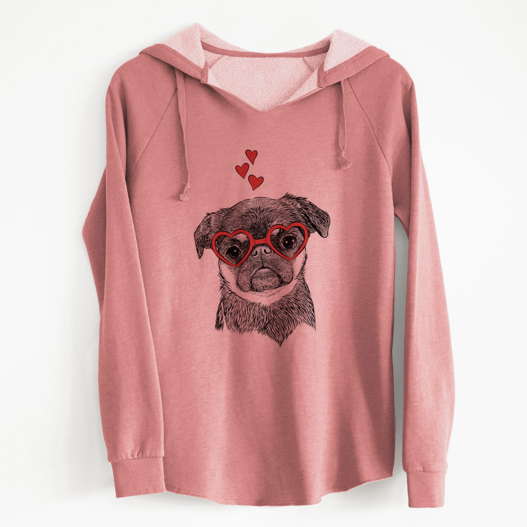 Valentine Simone the Brussels Griffon - Cali Wave Hooded Sweatshirt