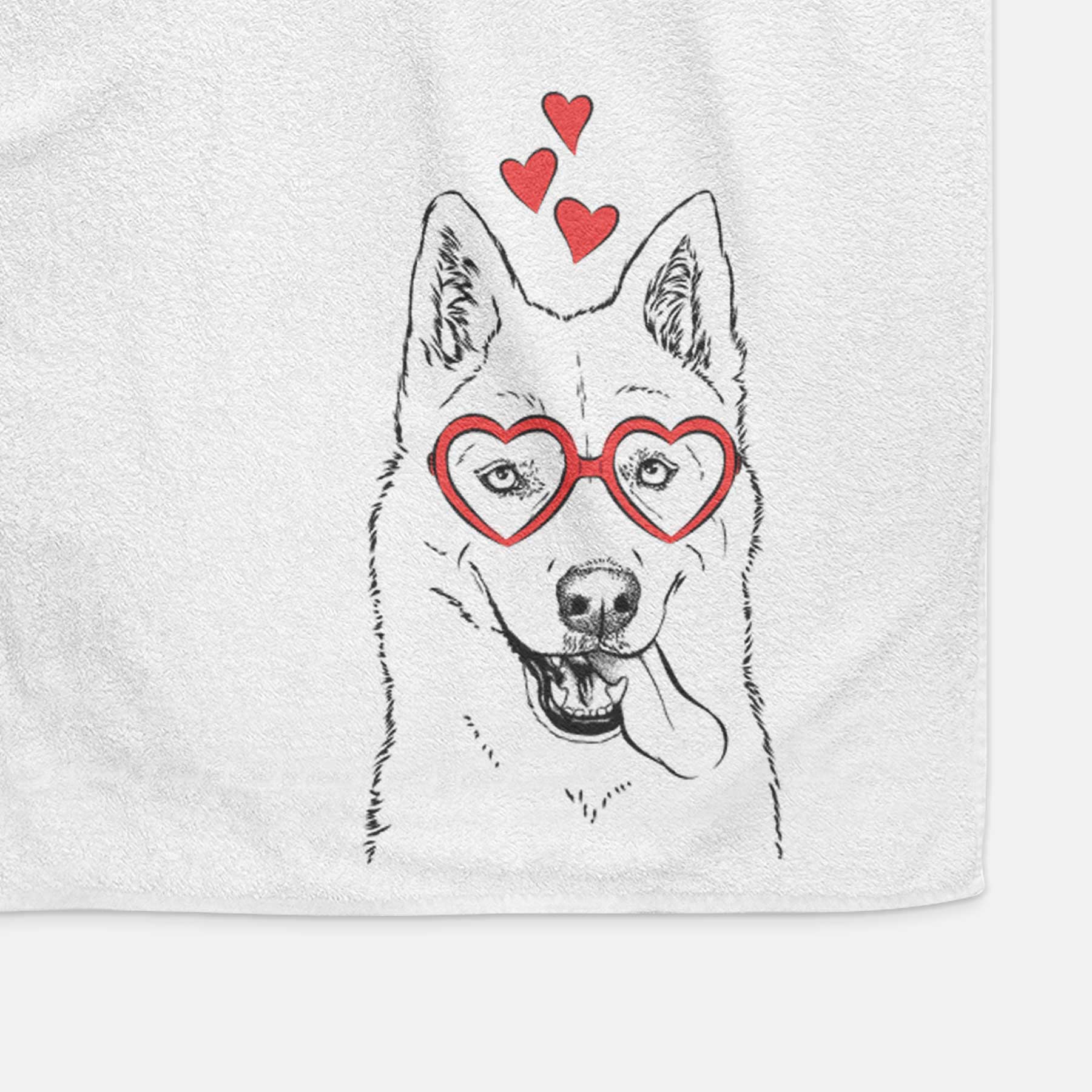 Sinatra  the Siberian Husky Decorative Hand Towel