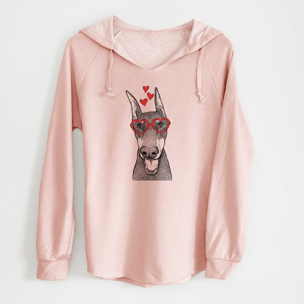 Valentine Sir Duke the Doberman Pinscher - Cali Wave Hooded Sweatshirt