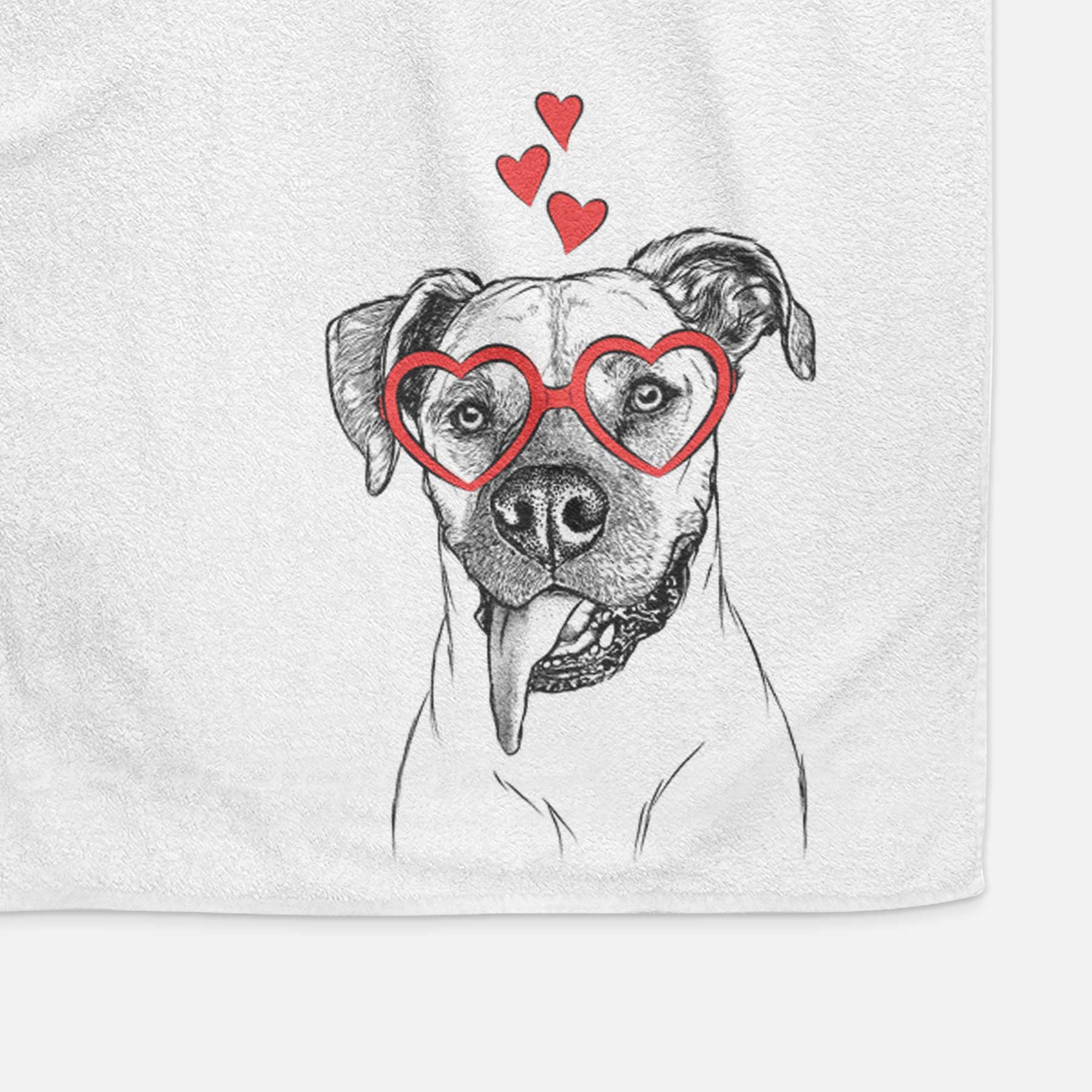 Sir Jake the Boxer Decorative Hand Towel