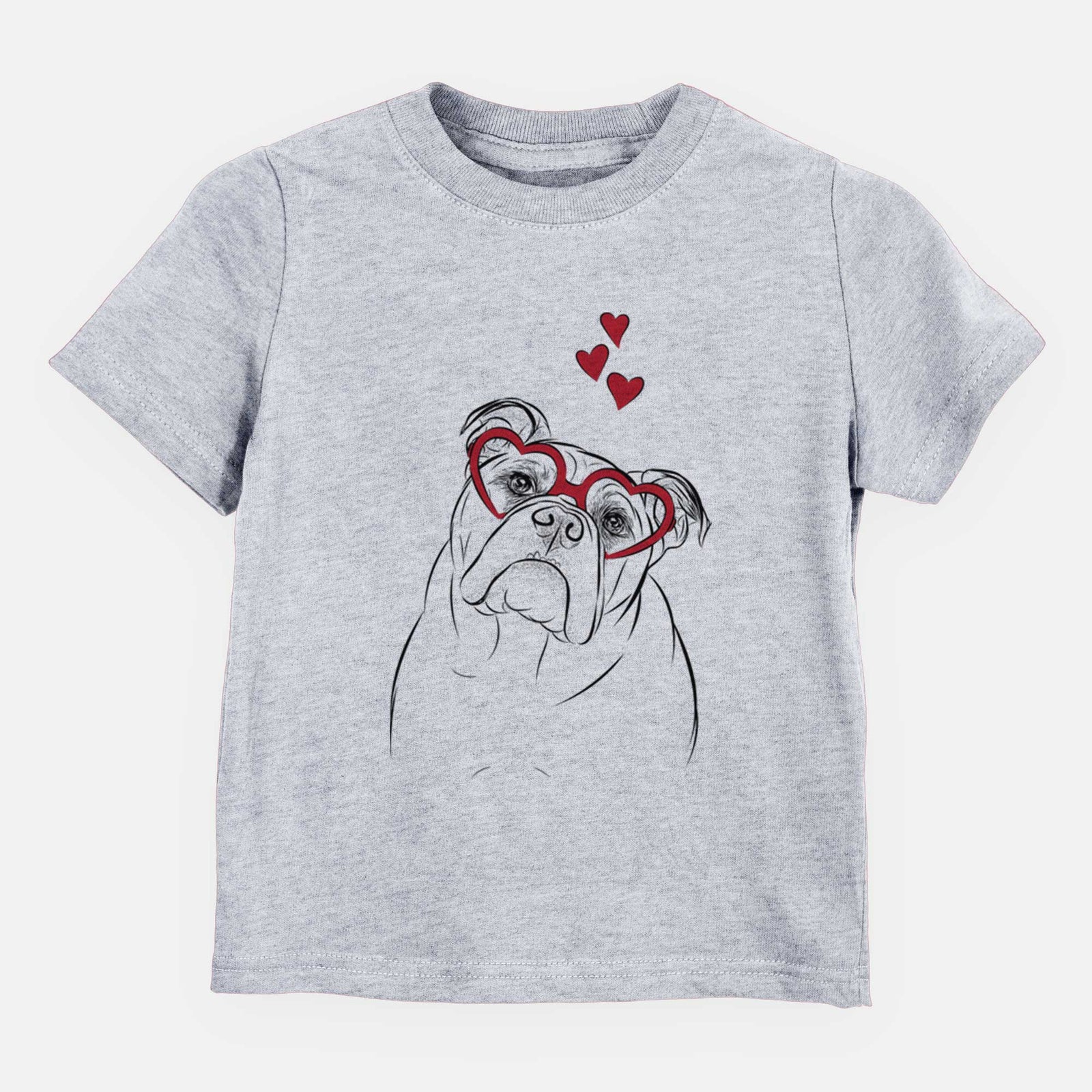 Valentine Sir Louis the English Bulldog - Kids/Youth/Toddler Shirt