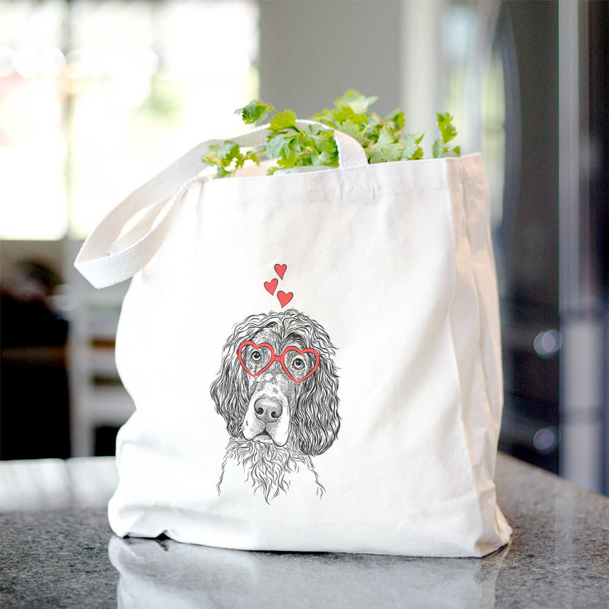 Sir Rexford the Blue Belton English Setter - Tote Bag