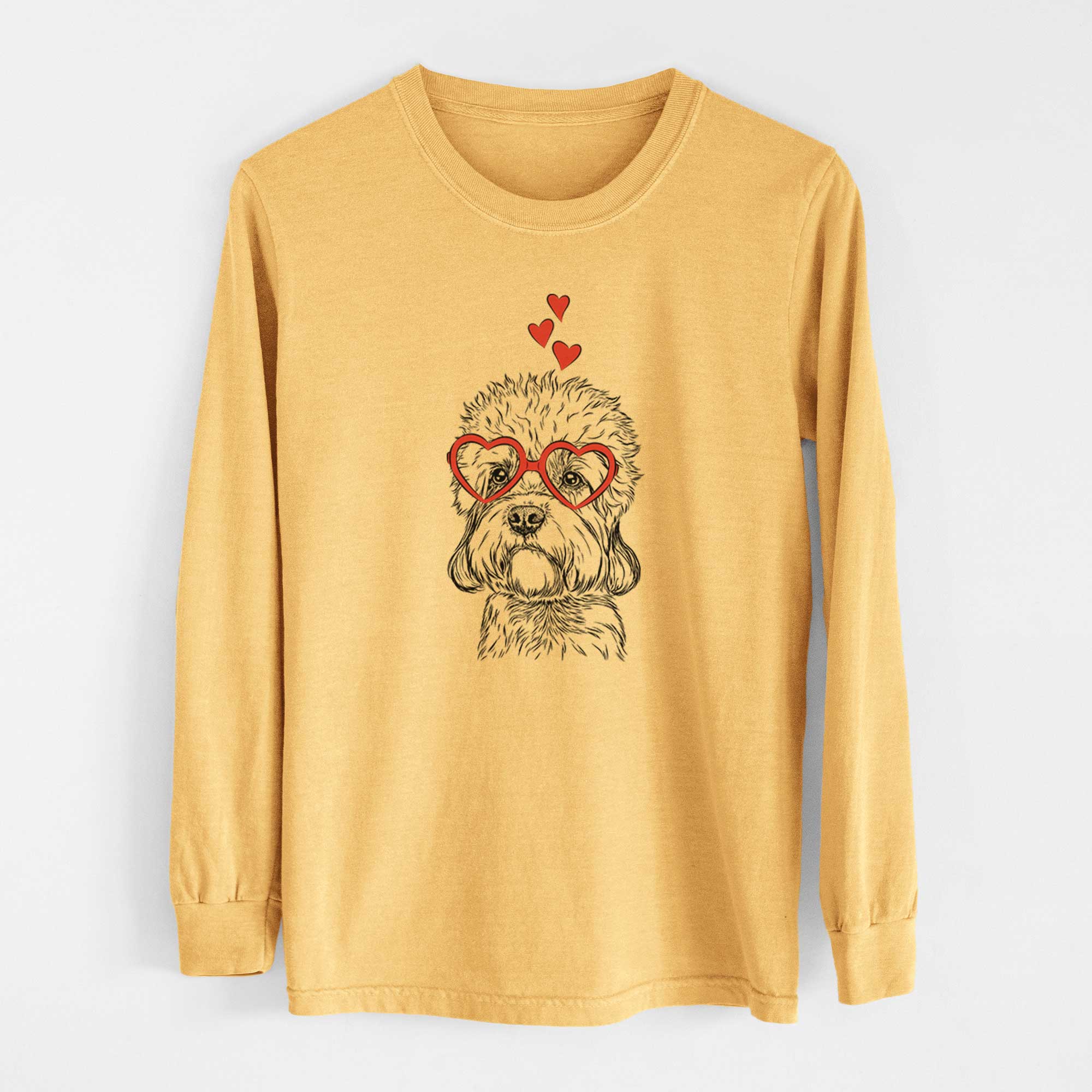 Valentine Sir Walter the Dandie Dinmont Terrier - Heavyweight 100% Cotton Long Sleeve