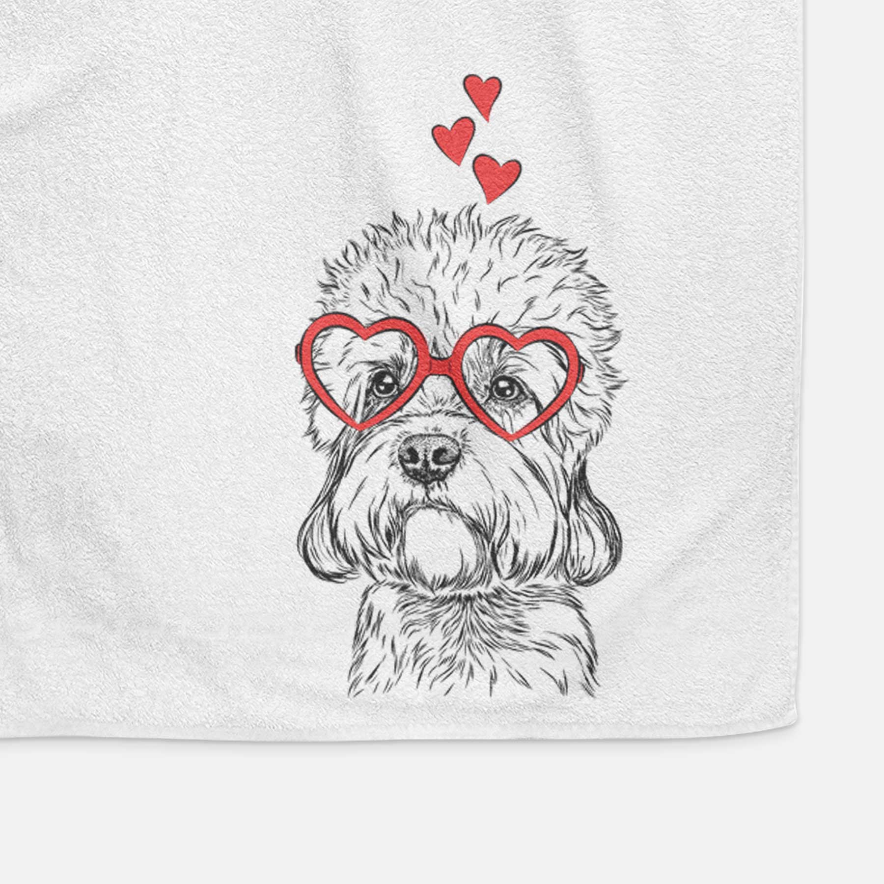 Sir Walter the Dandie Dinmont Terrier Decorative Hand Towel