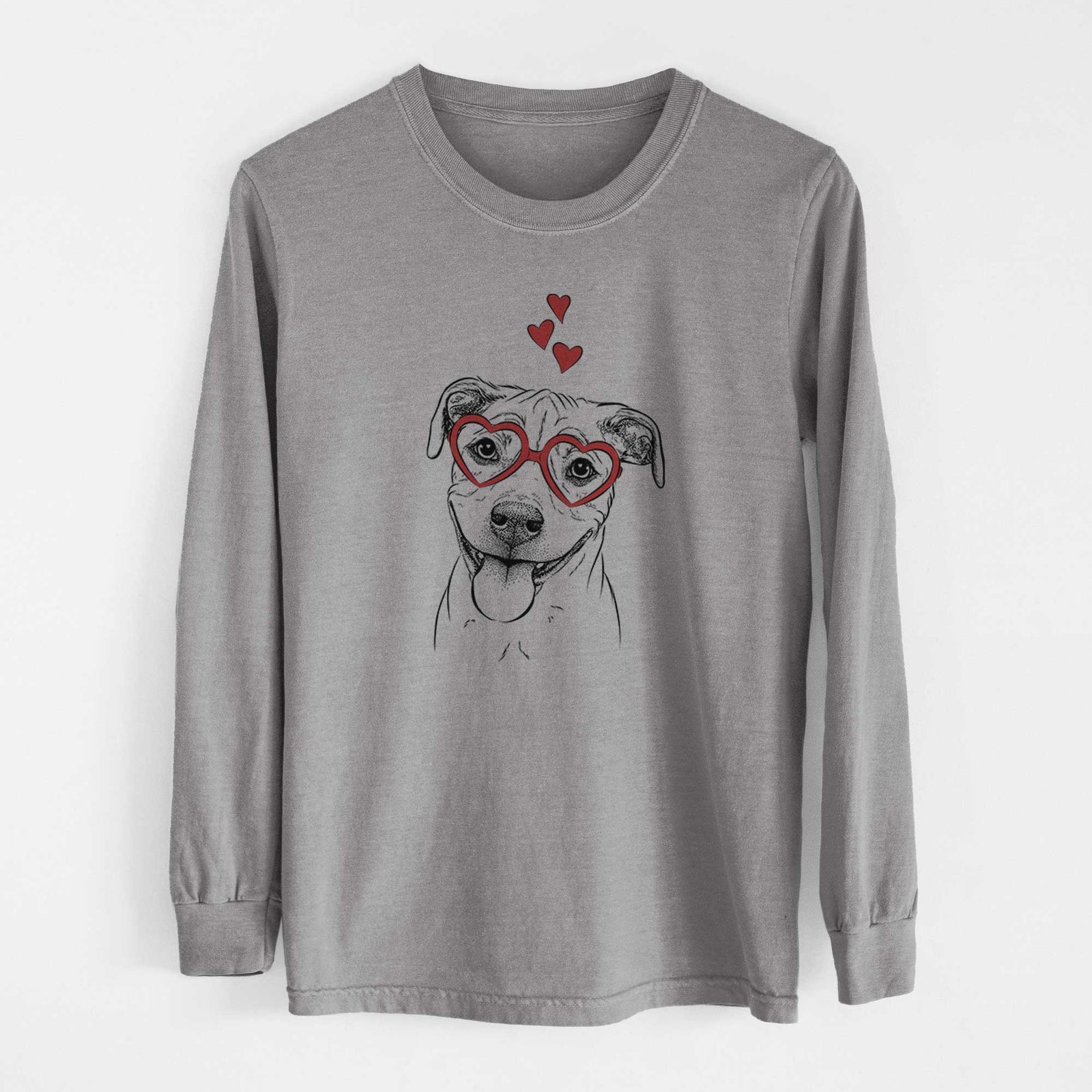 Valentine Skye the Pitweiler - Heavyweight 100% Cotton Long Sleeve