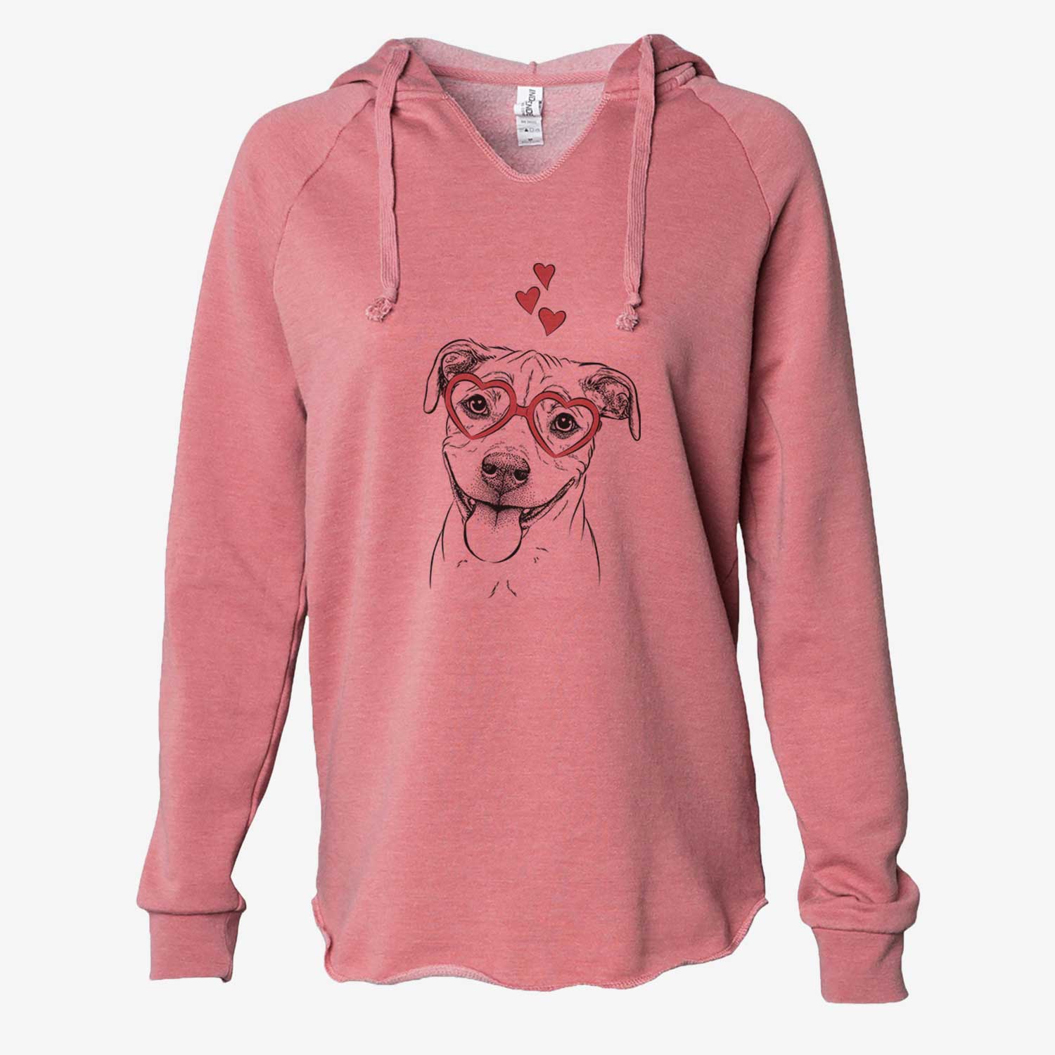 Valentine Skye the Pitweiler - Cali Wave Hooded Sweatshirt