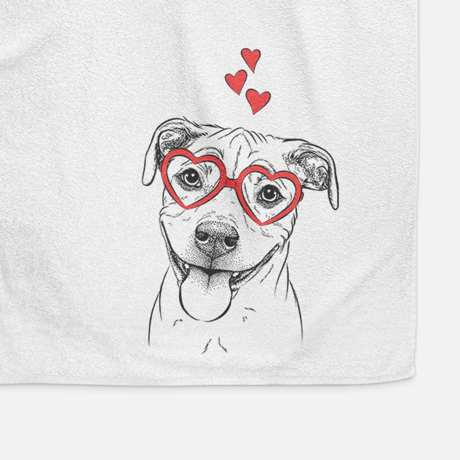 Skye the Pitweiler Decorative Hand Towel