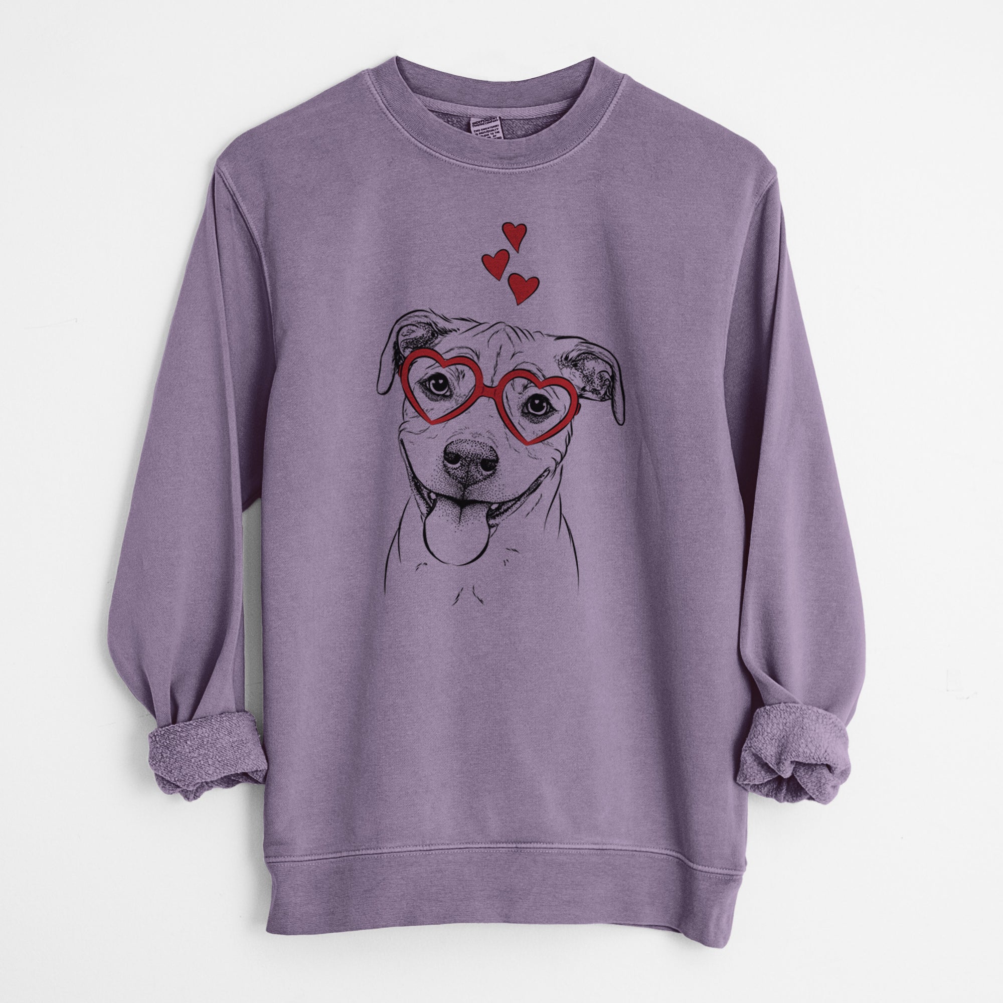 Valentine Skye the Pitweiler - Unisex Pigment Dyed Crew Sweatshirt