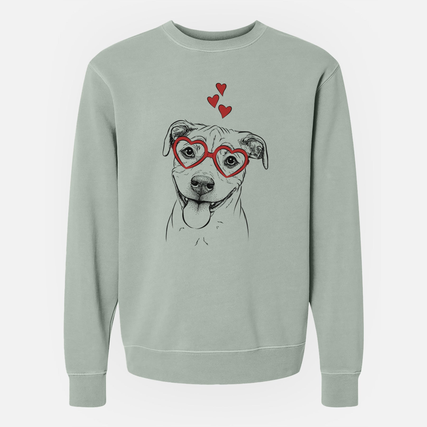 Valentine Skye the Pitweiler - Unisex Pigment Dyed Crew Sweatshirt