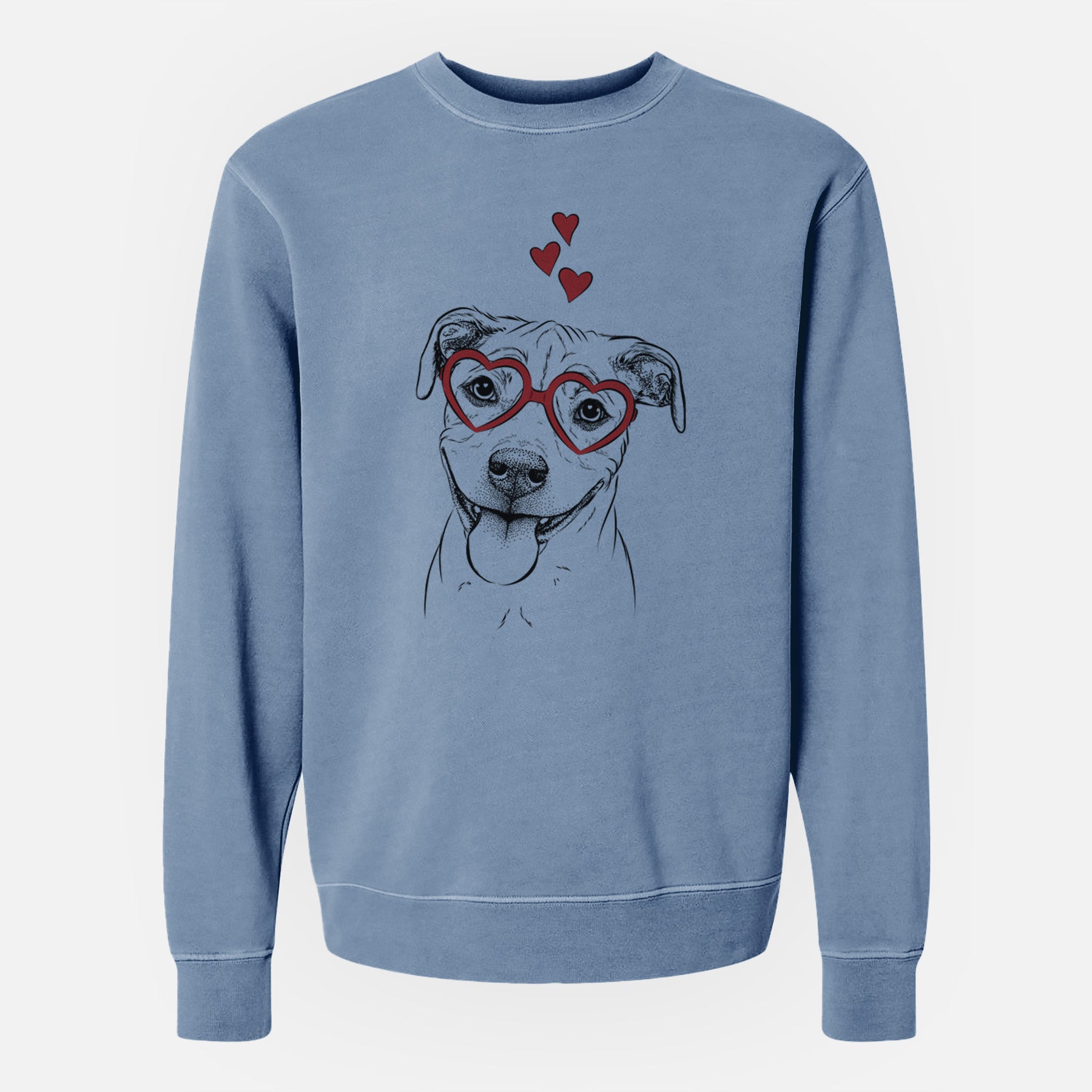 Valentine Skye the Pitweiler - Unisex Pigment Dyed Crew Sweatshirt