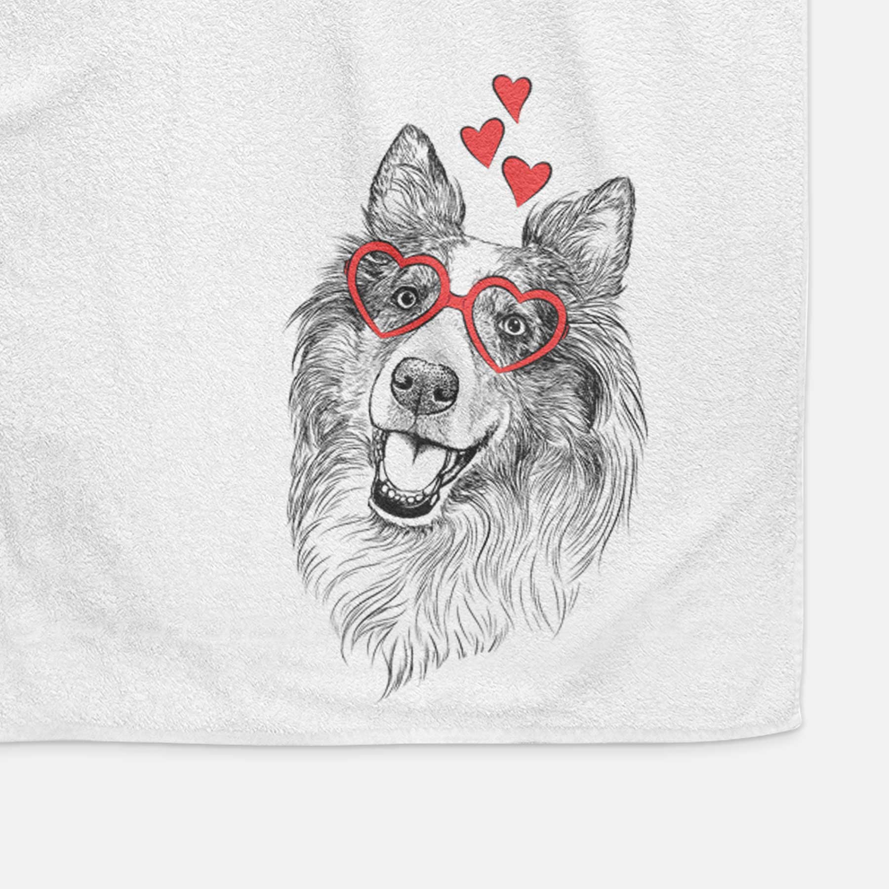 Skylar the Shetland Sheepdog Decorative Hand Towel